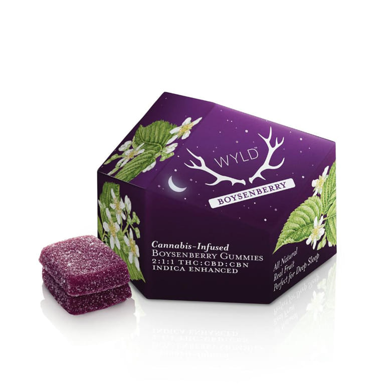Boysenberry CBN:CBD (I) Gummies - Wyld - Boysenberry CBN - $19 - Edibles