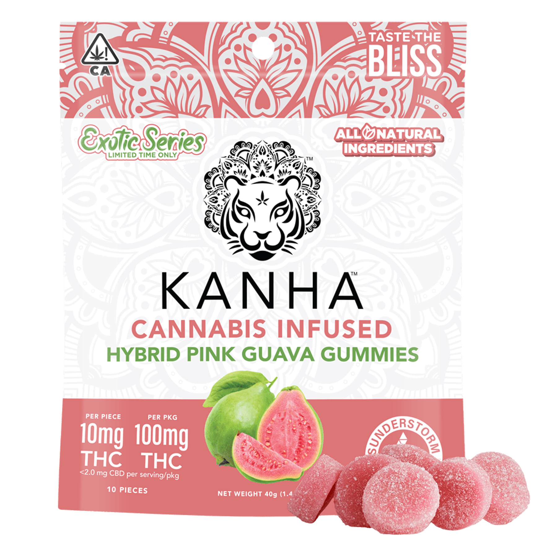 Pink Guava (S) Kanha Treats Gummies - Kanha Gummies - Pink Guava (S) - $14 - Edibles