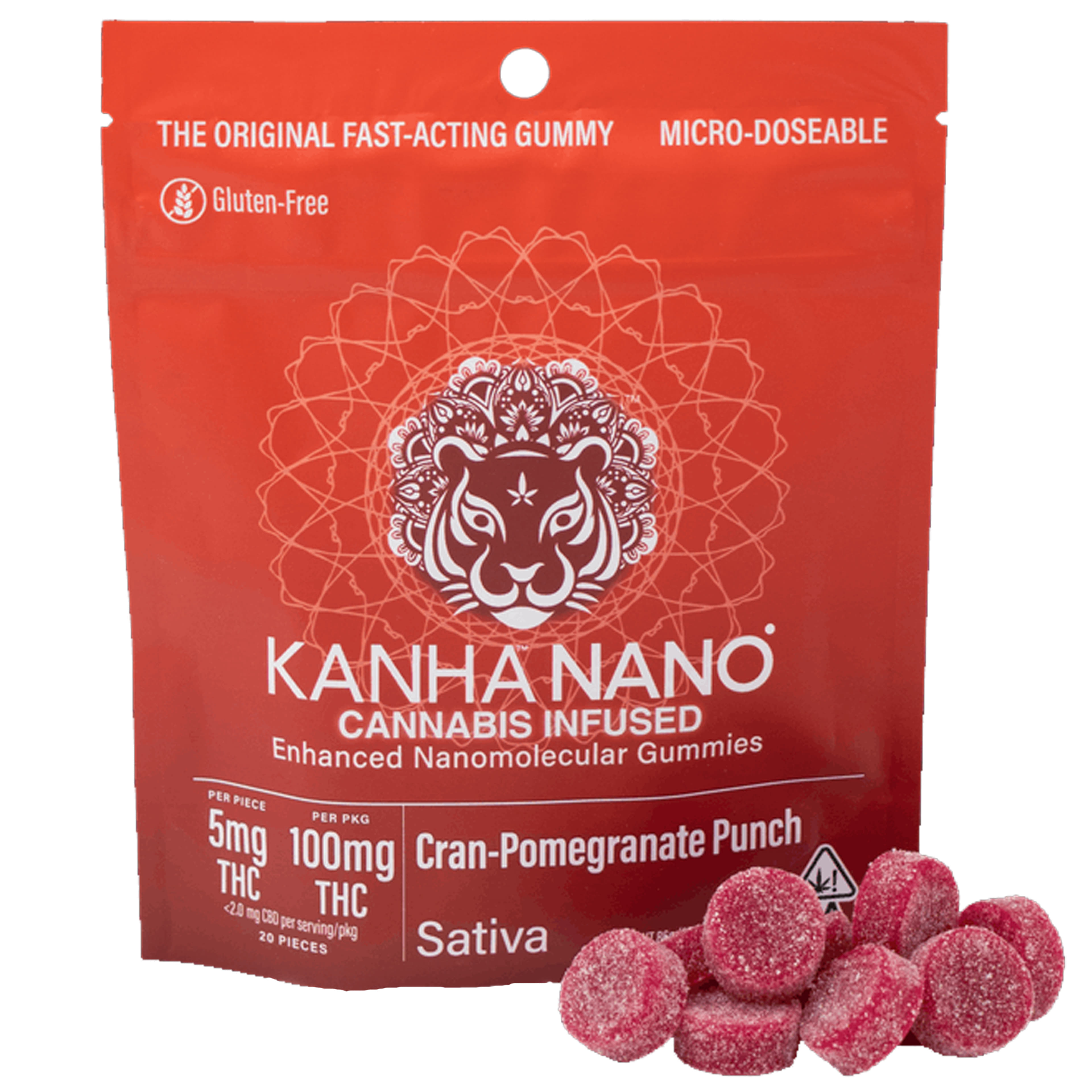 Cran-Pomegranate Nano - Kanha - Cran-Pomegranite (S) - $18 - Edibles