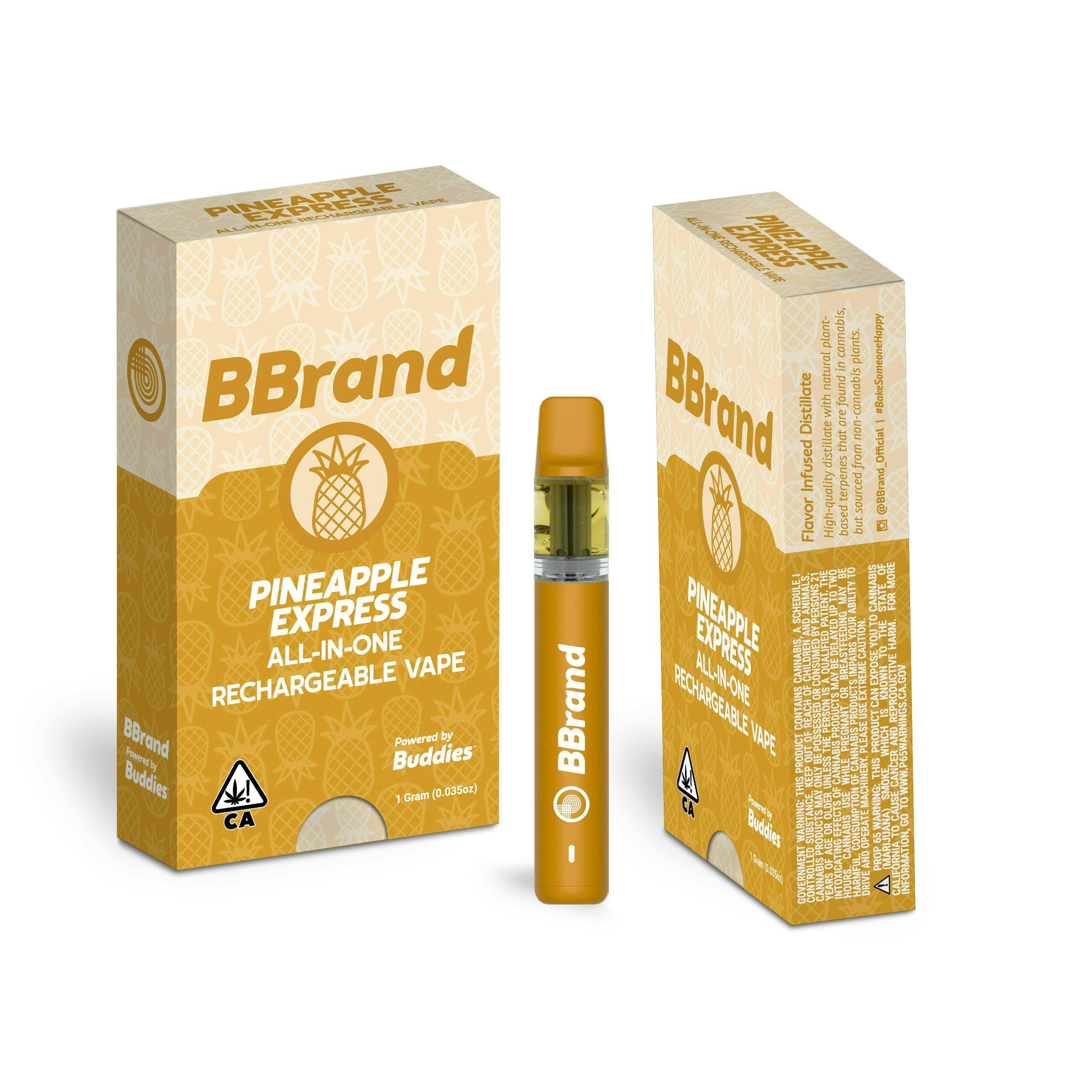 PINEAPPLE EXPRESS 1G DISP - BBRAND -  - $27.95 - Vape Cartridge