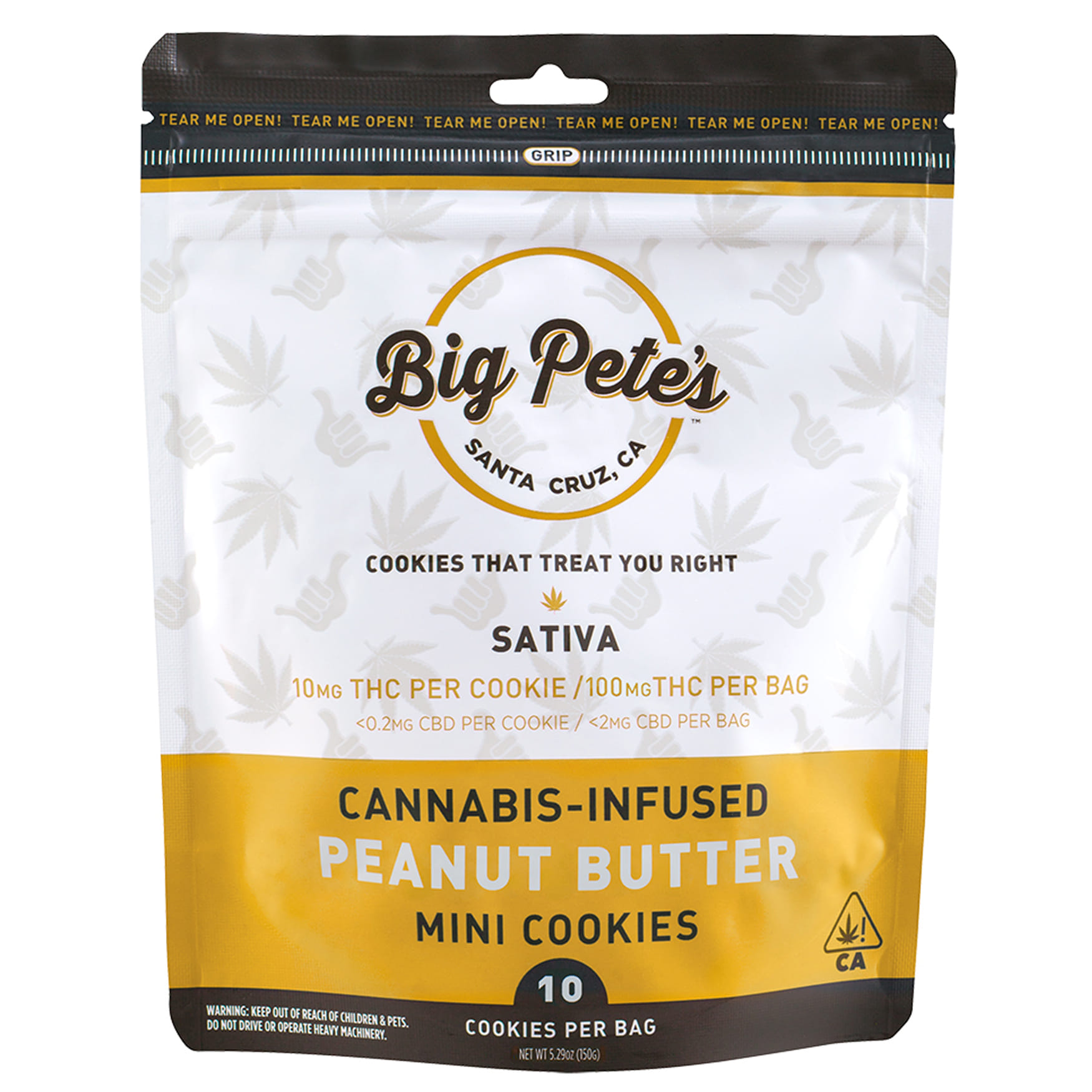 Peanut Butter Sativa 10pk - Big Petes - Peanut Butter (S) - $17 - Edibles