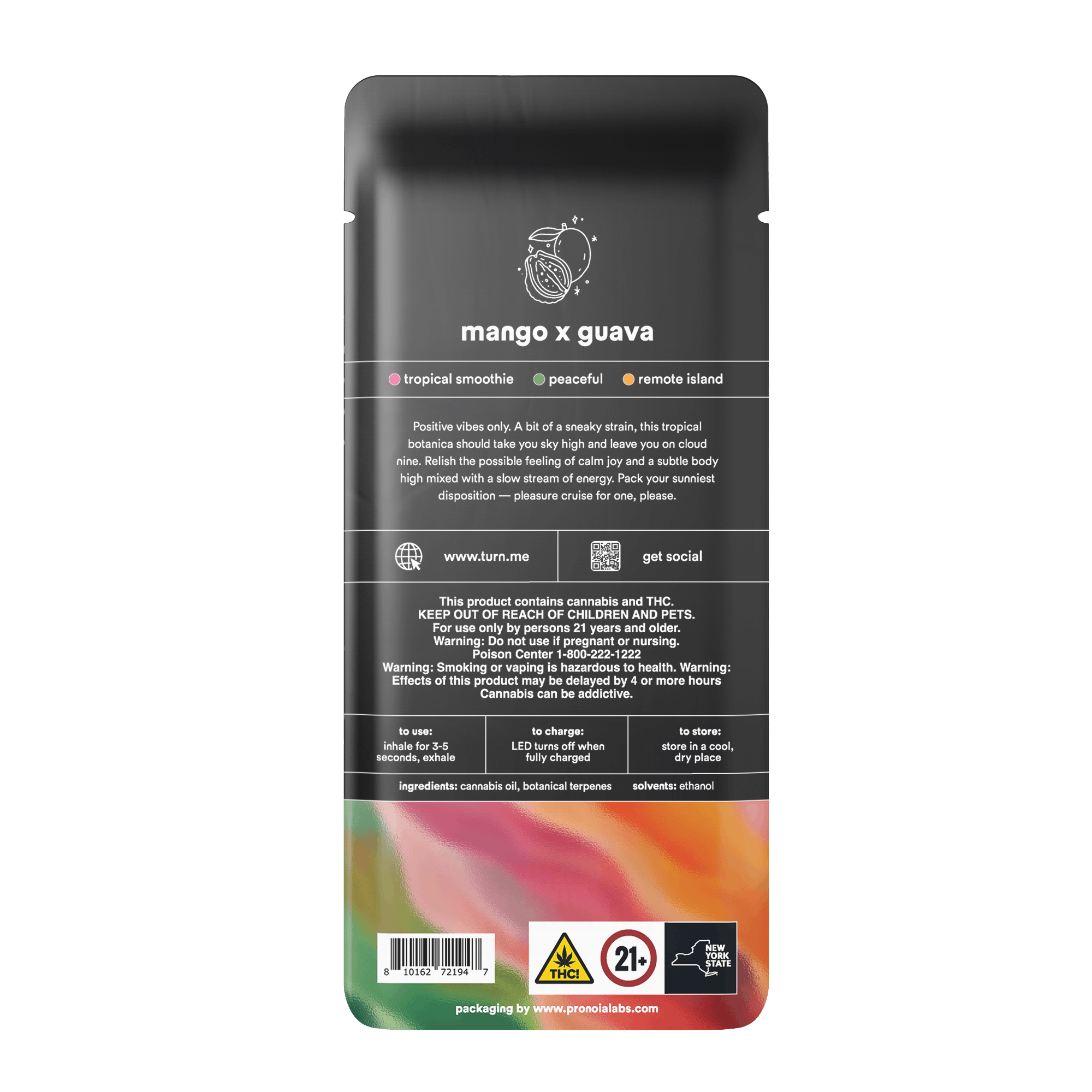 1.0g AIO | mango x guava | botanica blends | down | - Turn - 1.0g AIO | mango x guava TURN - $35 - Vape Pens