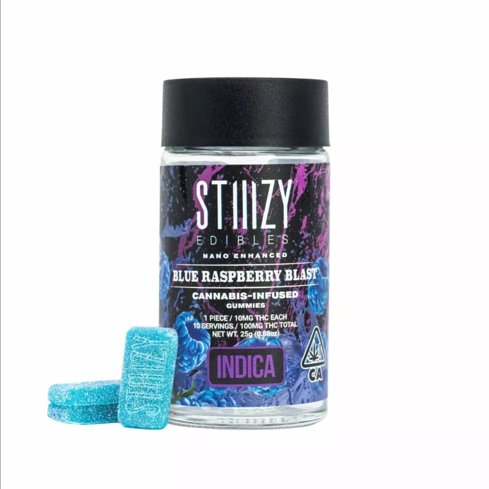 Blue Raspberry Blast Nano 100MG Gummies - Stiiizy -  - $9.90 - Edible