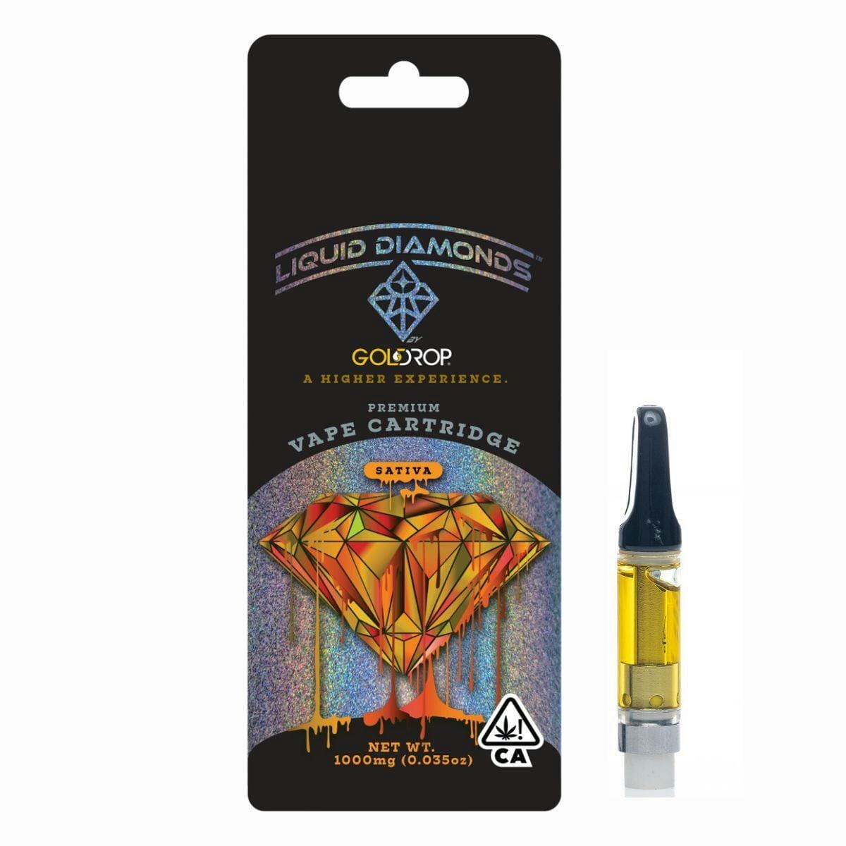 Durban Poison - Liquid Diamonds® Cartridge - 1 Gram - GoldDrop - Durban Posion 1g Cart Golddrop - $30 - Cartridges