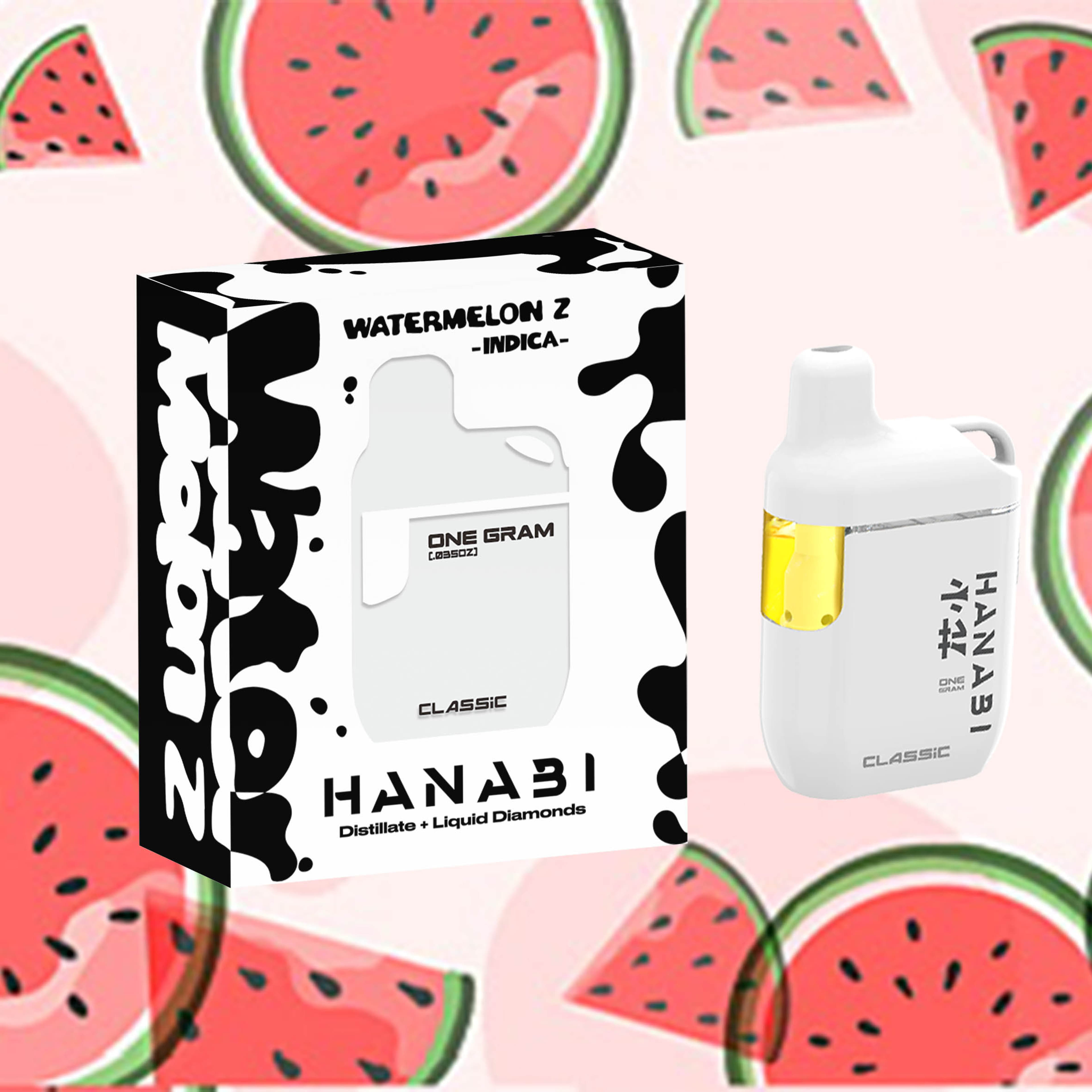 Watermelon Z Classic Disposable 1g - Hanabi - - $35 - Disposable Vapes