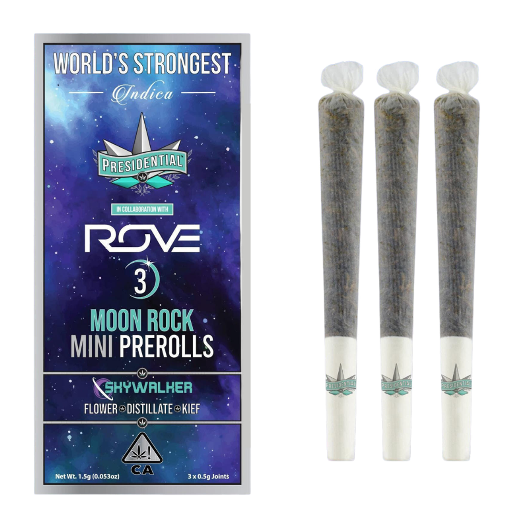 Skywalker (I) Mini Moon Rock Prerolls - 3pk - Presidential - Skywalker 3pk (I) - $20 - Pre-Rolls