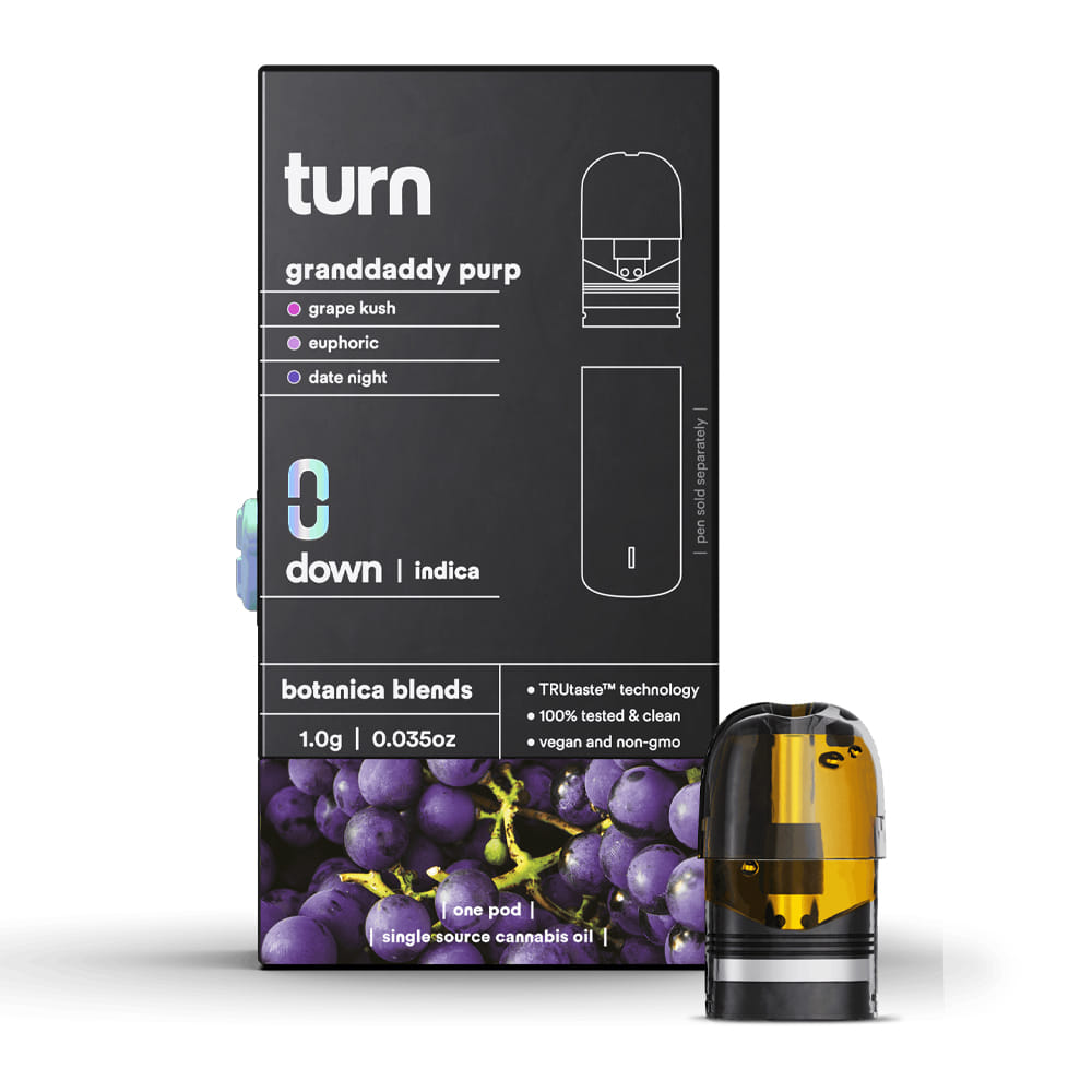Granddaddy Purple (I) Pod Botanica Blends - 1g - Turn - Granddaddy Purple (I) - $26.40 - Cartridges
