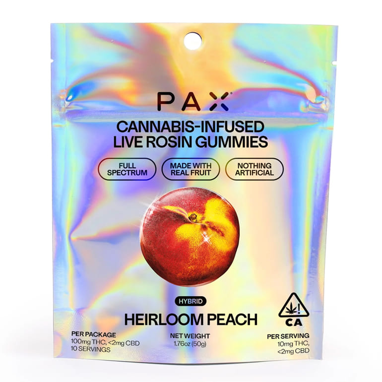 Heirloom Peach (H) Rosin Gummies - PAX - Heirloom Peach (H) Rosin Gummies - $15 - Edibles