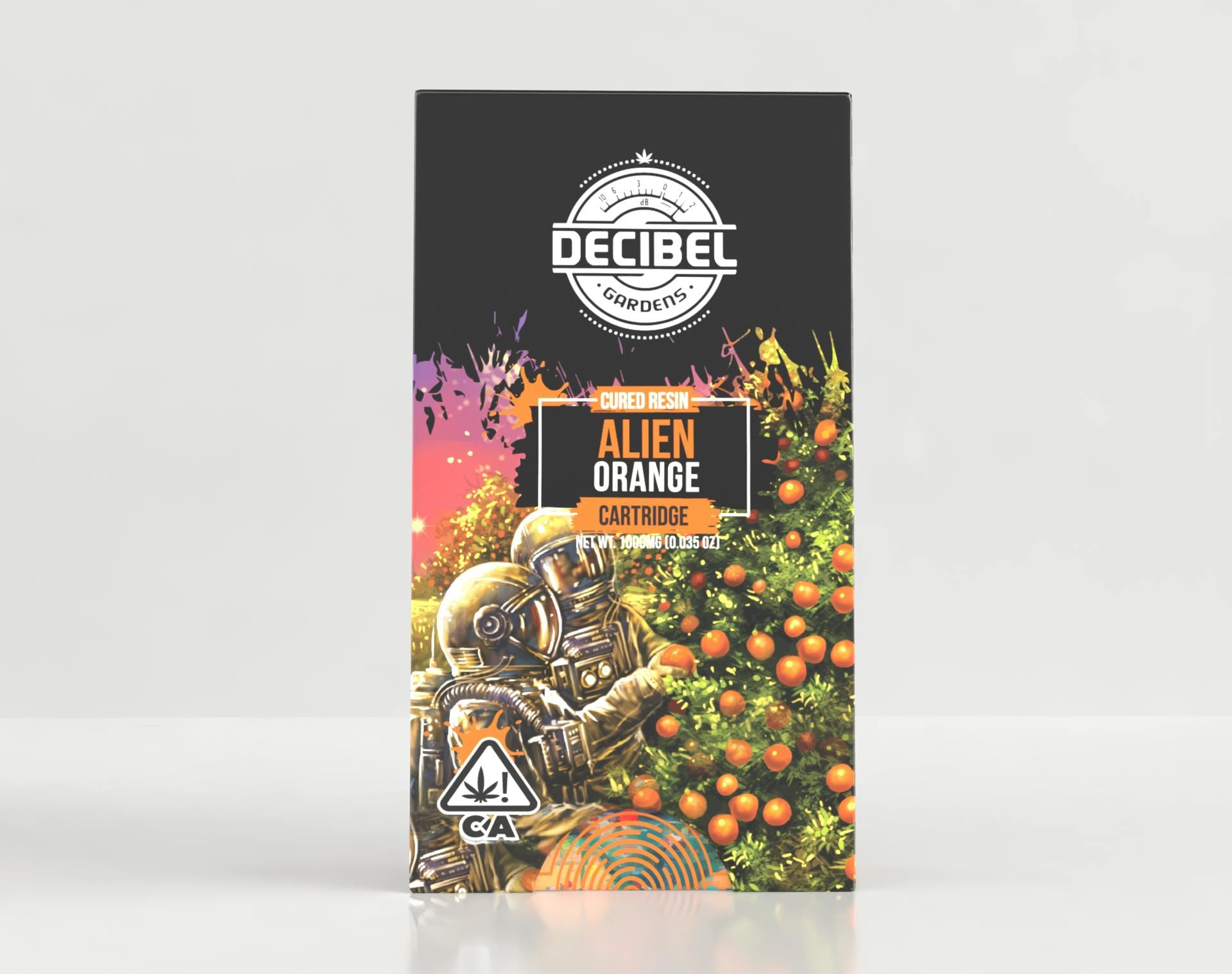 Alien Orange 1g Cured Resin Cart - Decibel Gardens -  - $46 - Vape Cart