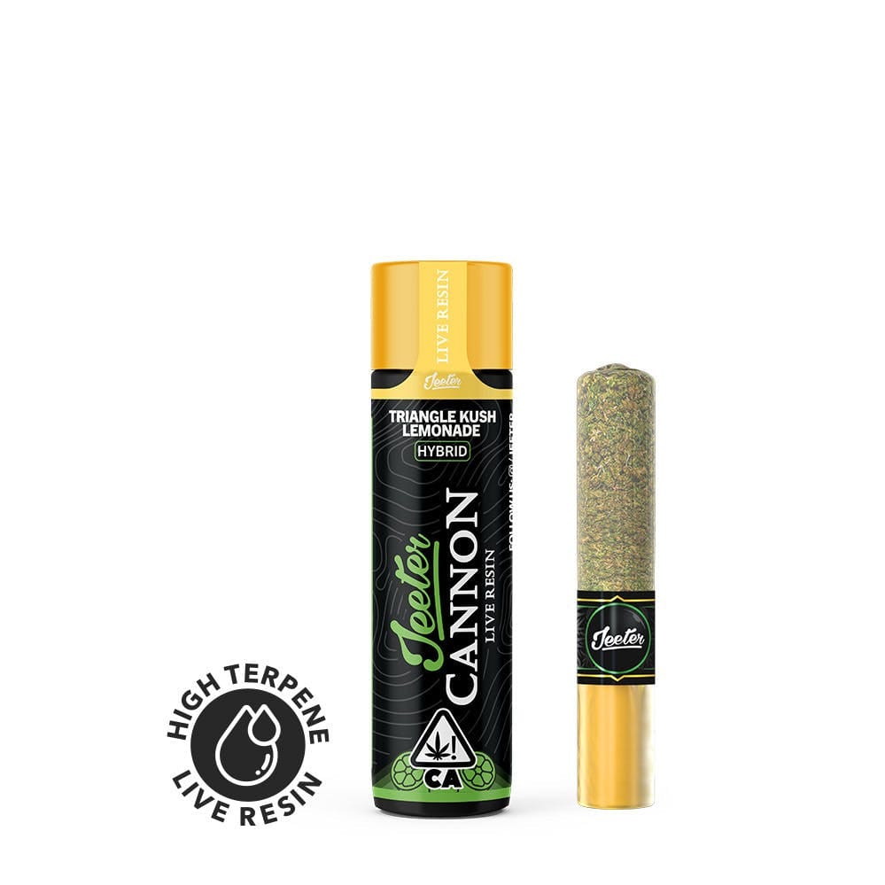 TRIANGLE KUSH 1.3G INFUSED BABY CANNON - Jeeter -  - $9 - Pre-Roll Infused