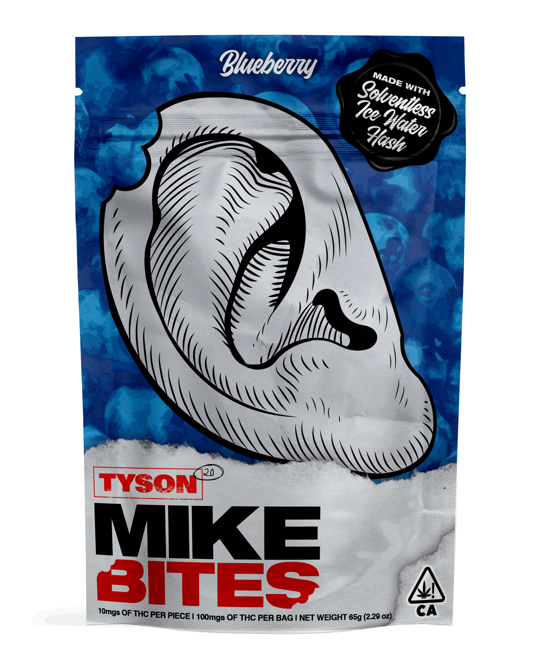 Tyson 2.0 Mike Bites | Solventless Gummies - Blueberry - Tyson 2.0 -  - $20 - Edibles