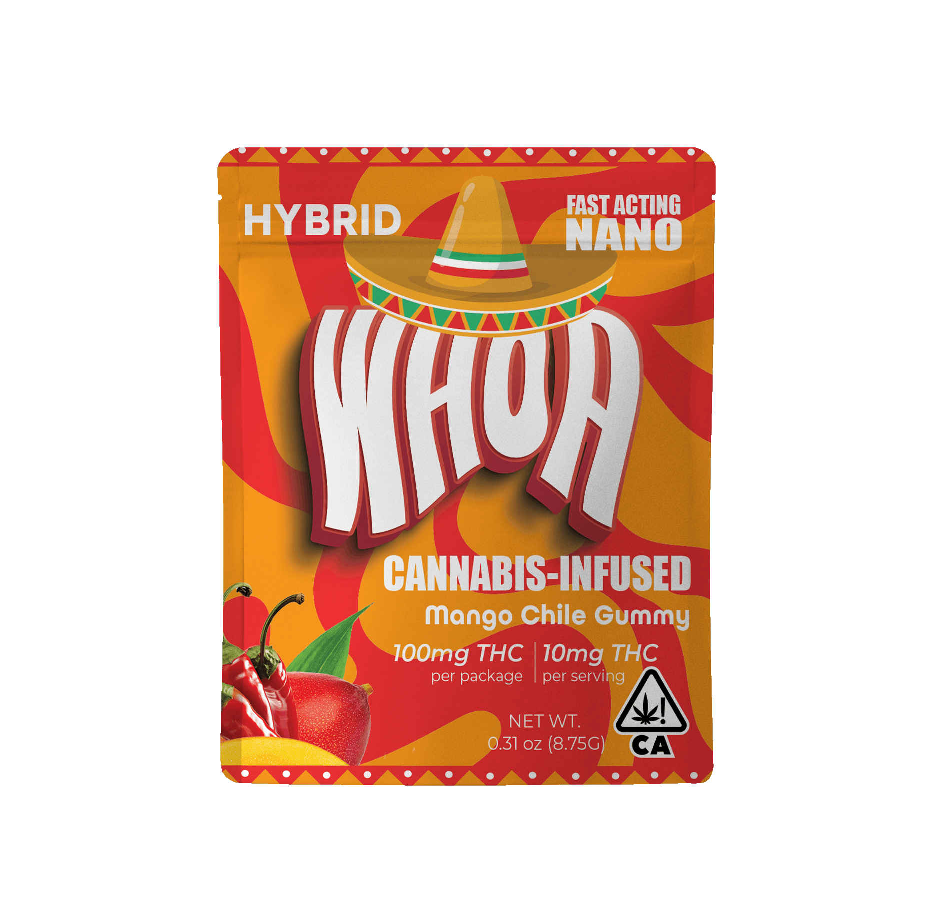 Mango Chile Gummy - Bite (100mg) - WHOA -  - $5.05 - Edibles