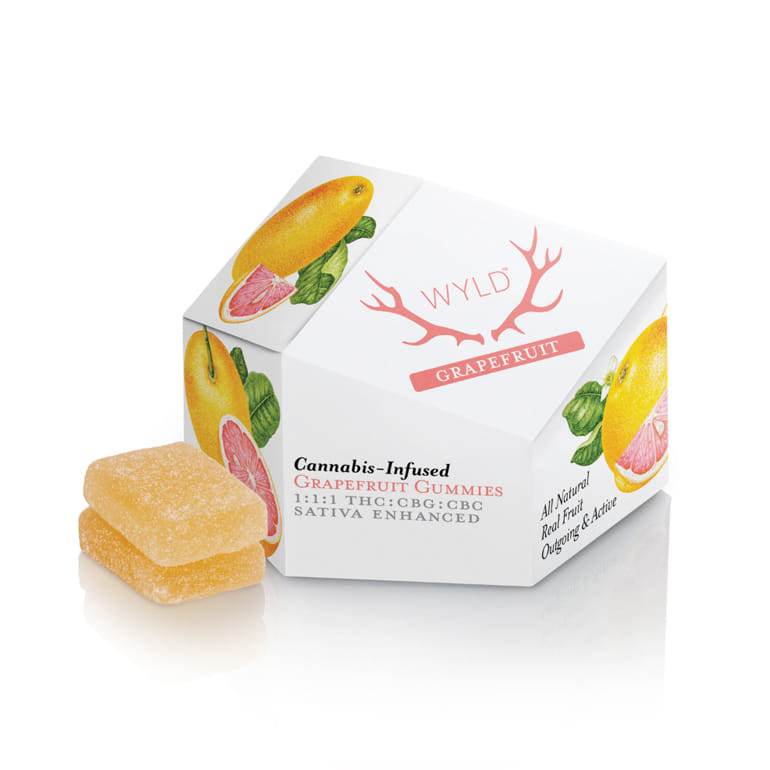 Grapefruit CBG:CBC 1:1:1 (H) Gummies - Wyld - Grapefruit CBG:CBC 1:1:1 - $17 - Edibles