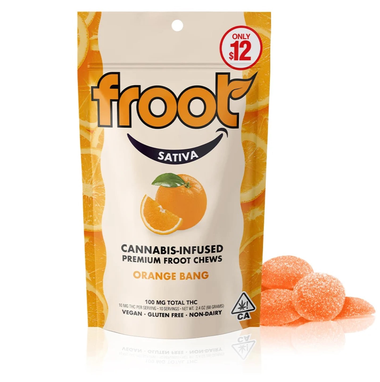 Orange Tangie gummies 100mg - Froot -  - $6.40 - Edible