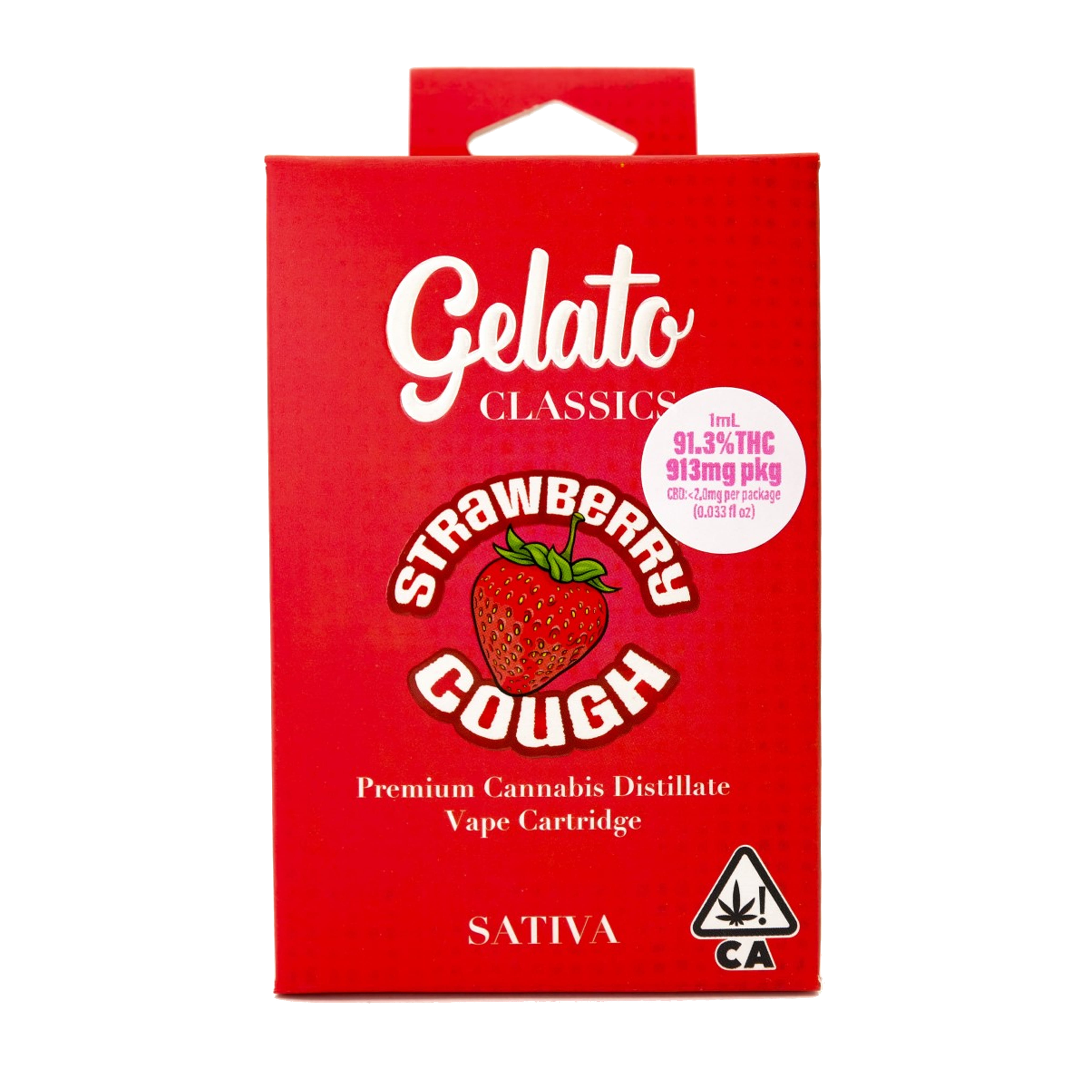 Strawberry Cough - 1g Classic Cart (S) *B2G1 EVERYDAY* - Gelato Canna Co. - Strawberry Cough (S) - $22.51 - Cartridges