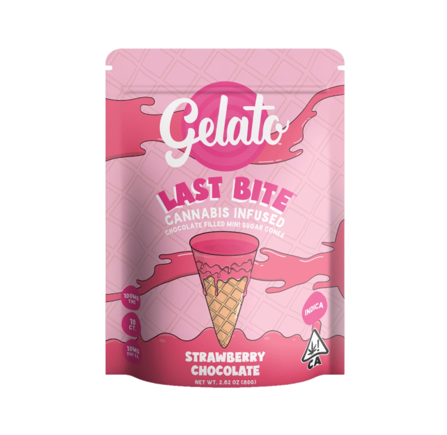 Gelato — Strawberry Last Bite Cones