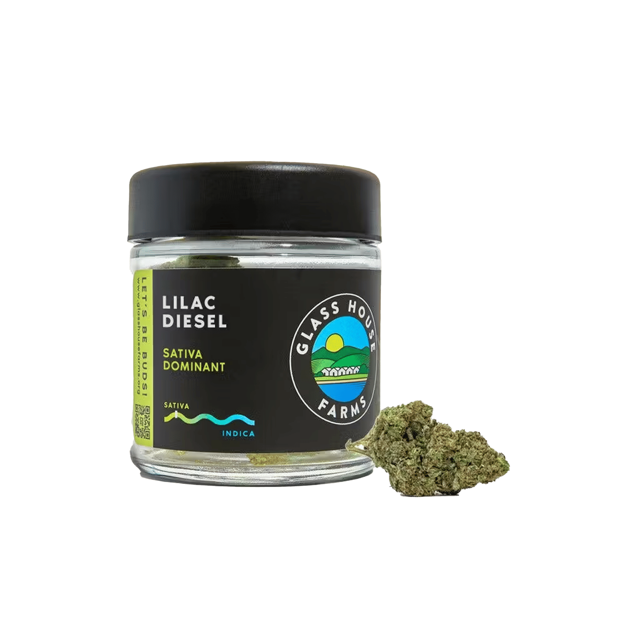 Lilac Diesel - Jar - Flower - Glass House Farms - Eighth - $19.99 - Flower