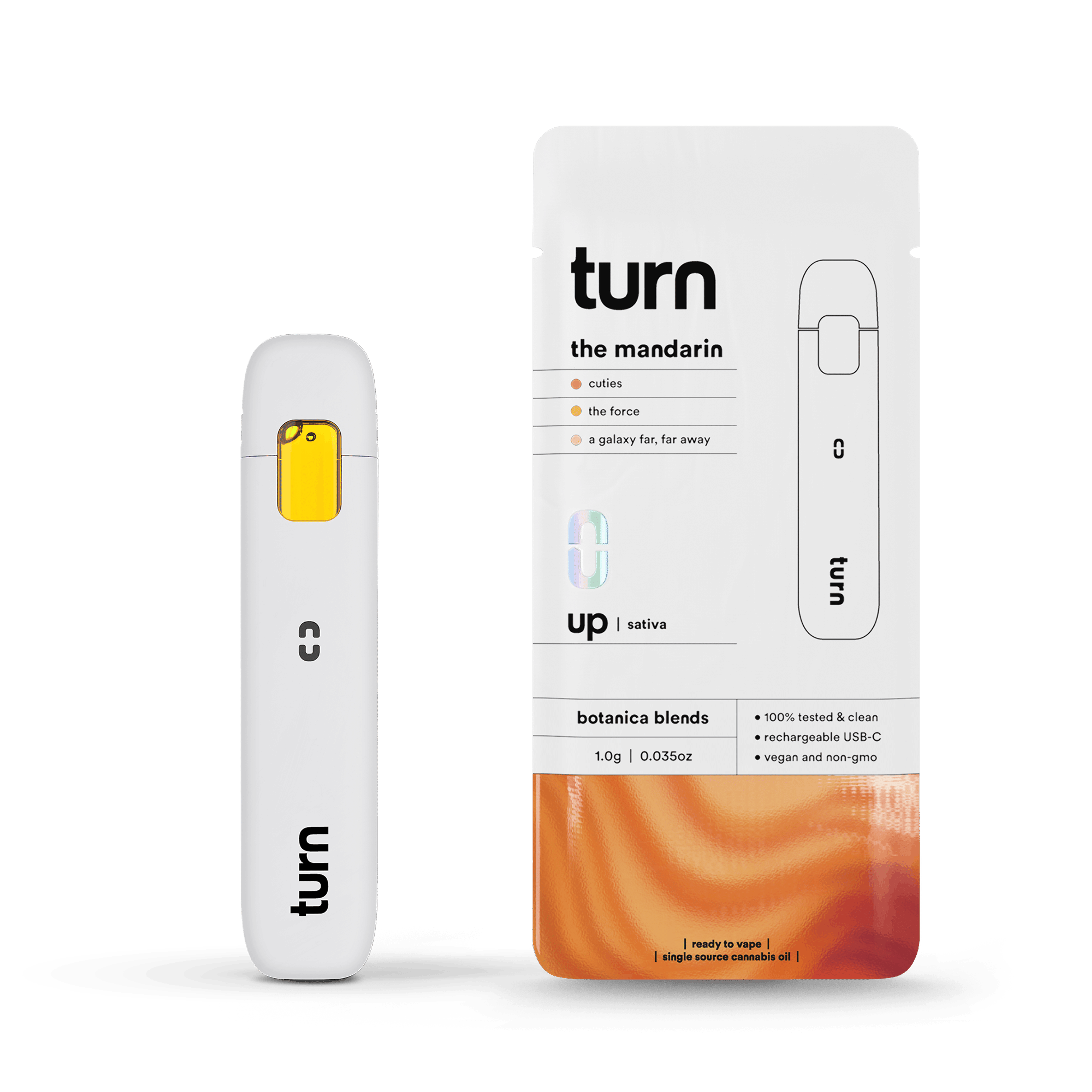 1.0g AIO | the mandarin | botanica blends | up | - Turn - - $35 - Vape Pens