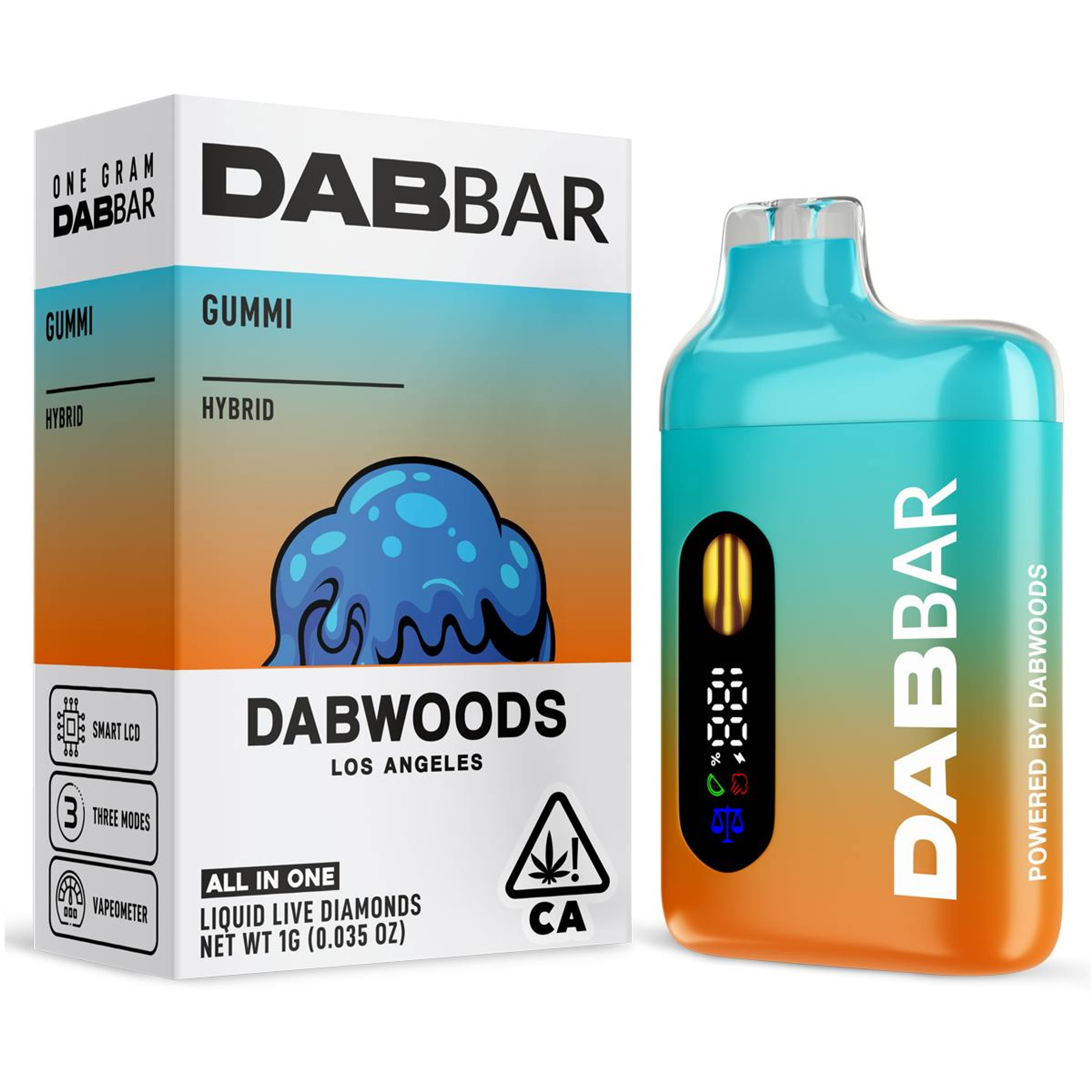 Gummi -1g Liquid Live Diamonds 1g Disposable - Dabwoods - 1g Hybrid Disposable - $40 - All-In-One (Disposables)