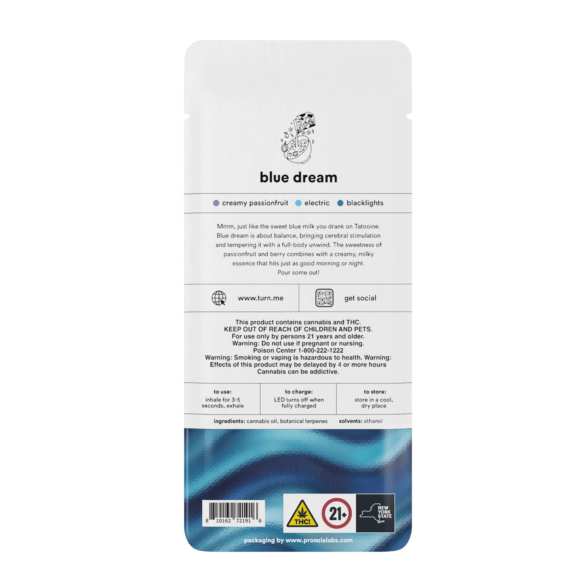 Blue Dream Botanical Blends AIO 1g - turn -  - $32.50 - Disposable Vapes