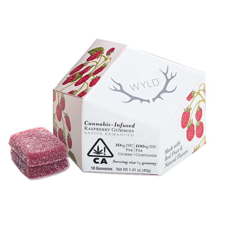 Raspberry Gummies (S) - Wyld - Raspberry (S) - $14.50 - Edibles