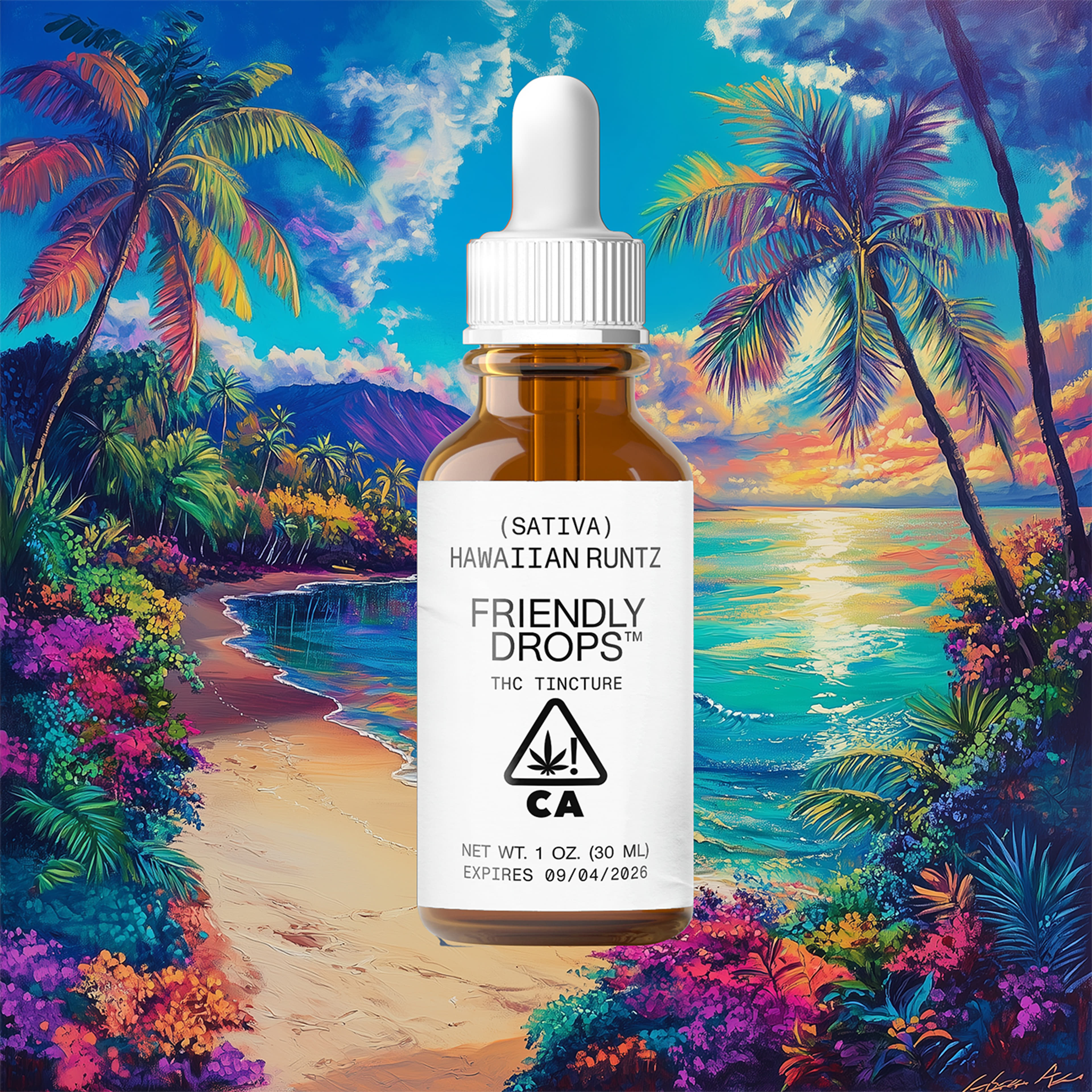 Hawaiian Runtz 1000mg Full Spectrum Tincture - friendly brand - - $45 - Tinctures