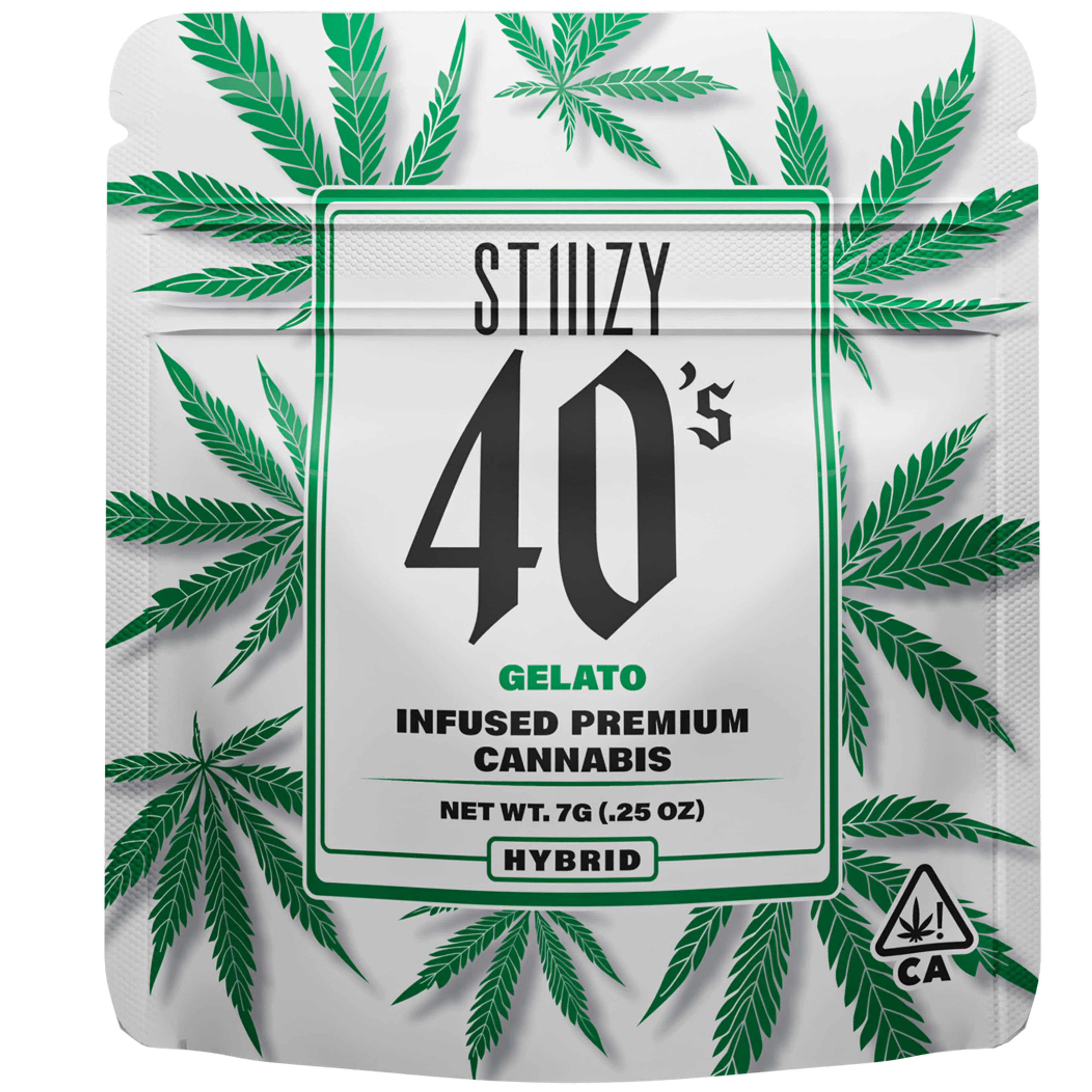40s: Gelato 7g infused flw - Stiiizy - - $30.60 - Flower