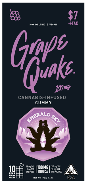 Grape Quake - Gummy Bar (100mg)