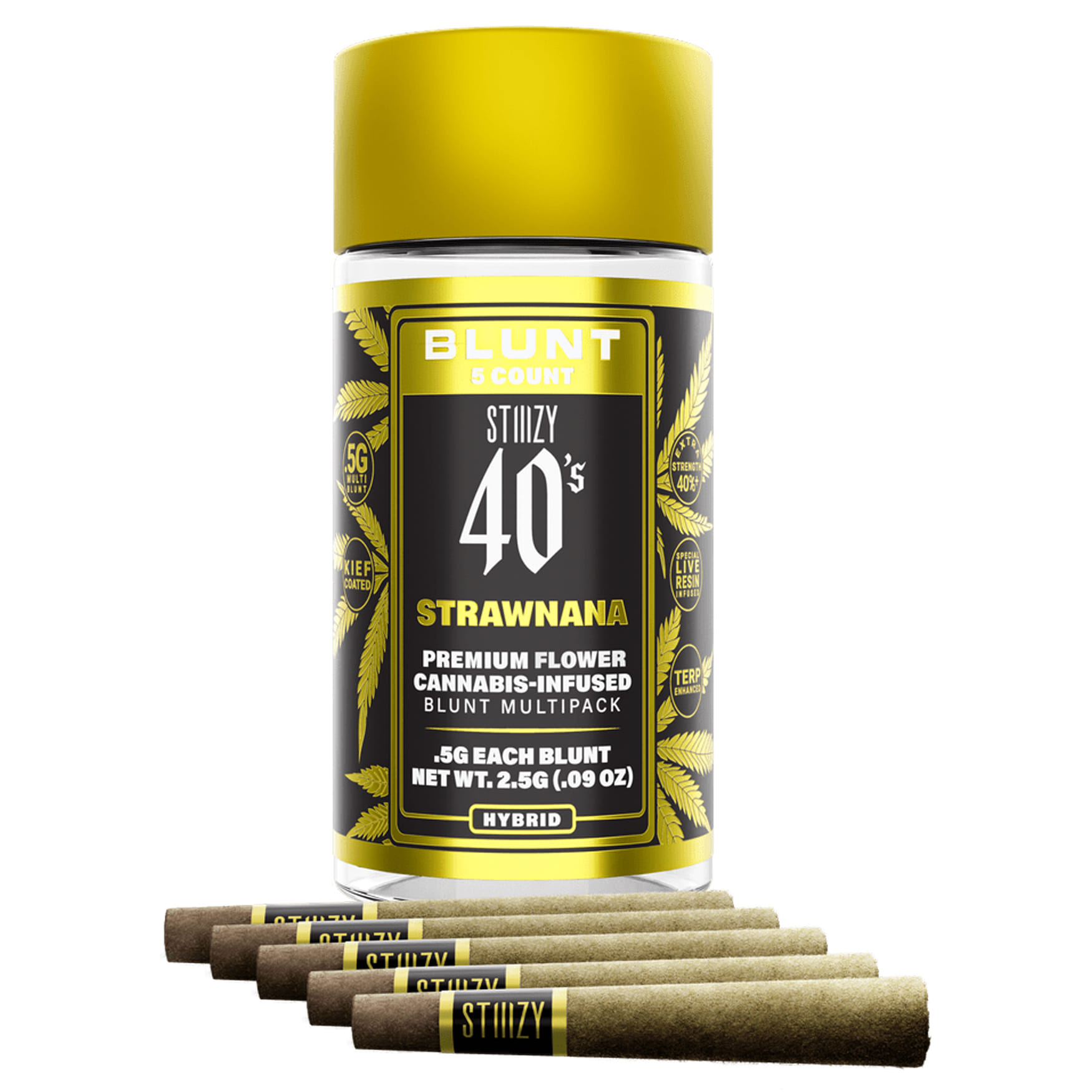 Strawnana Mini Blunt 5pk (H) *B2G1 EVERYDAY* *SPECIAL PRICING* - Stiiizy - Strawnana (H) - $27 - Pre-Rolls