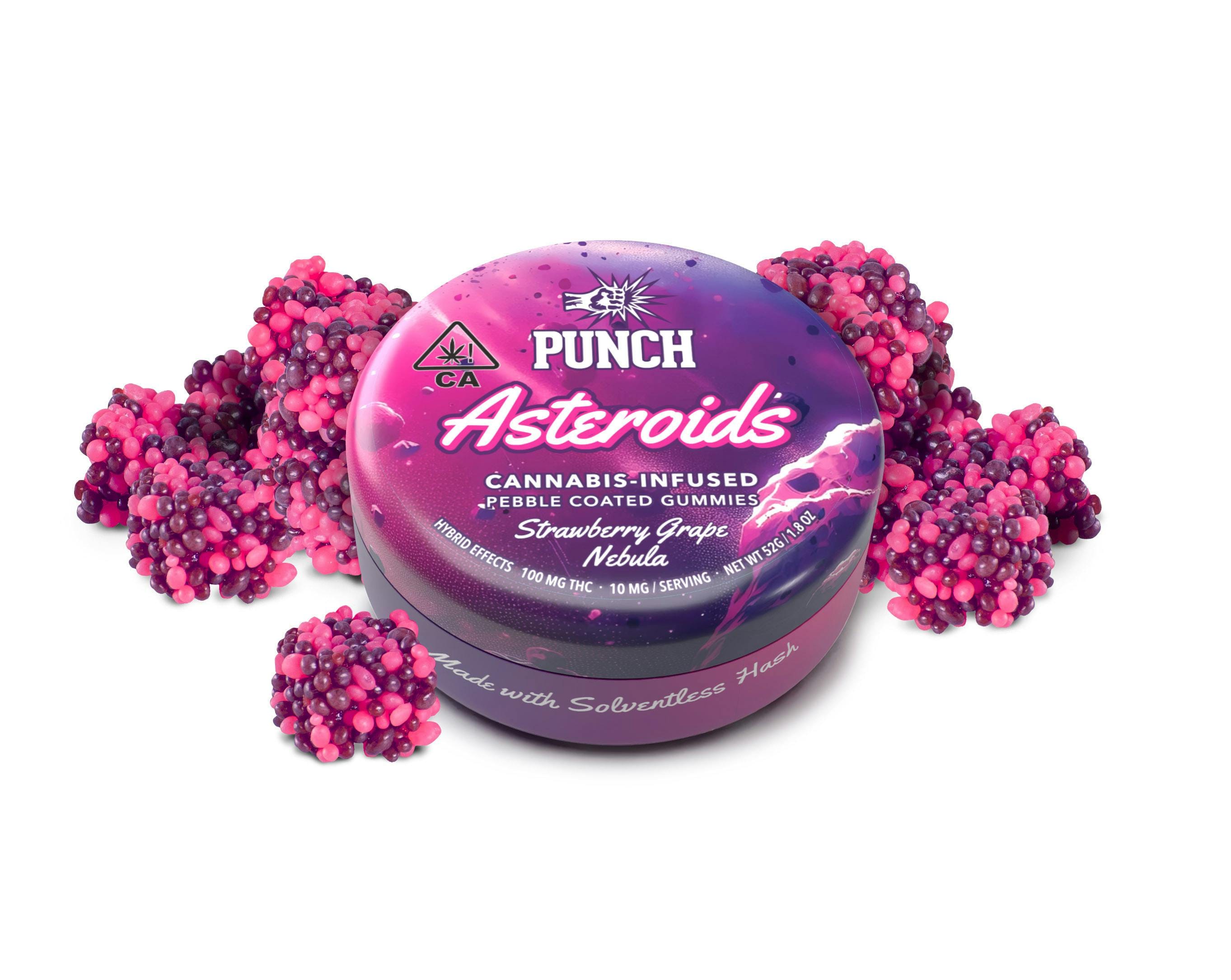 Asteroids Strawberry Grape Nebula 100mg - Punch Edibles & Extracts - null - $18 - Edible