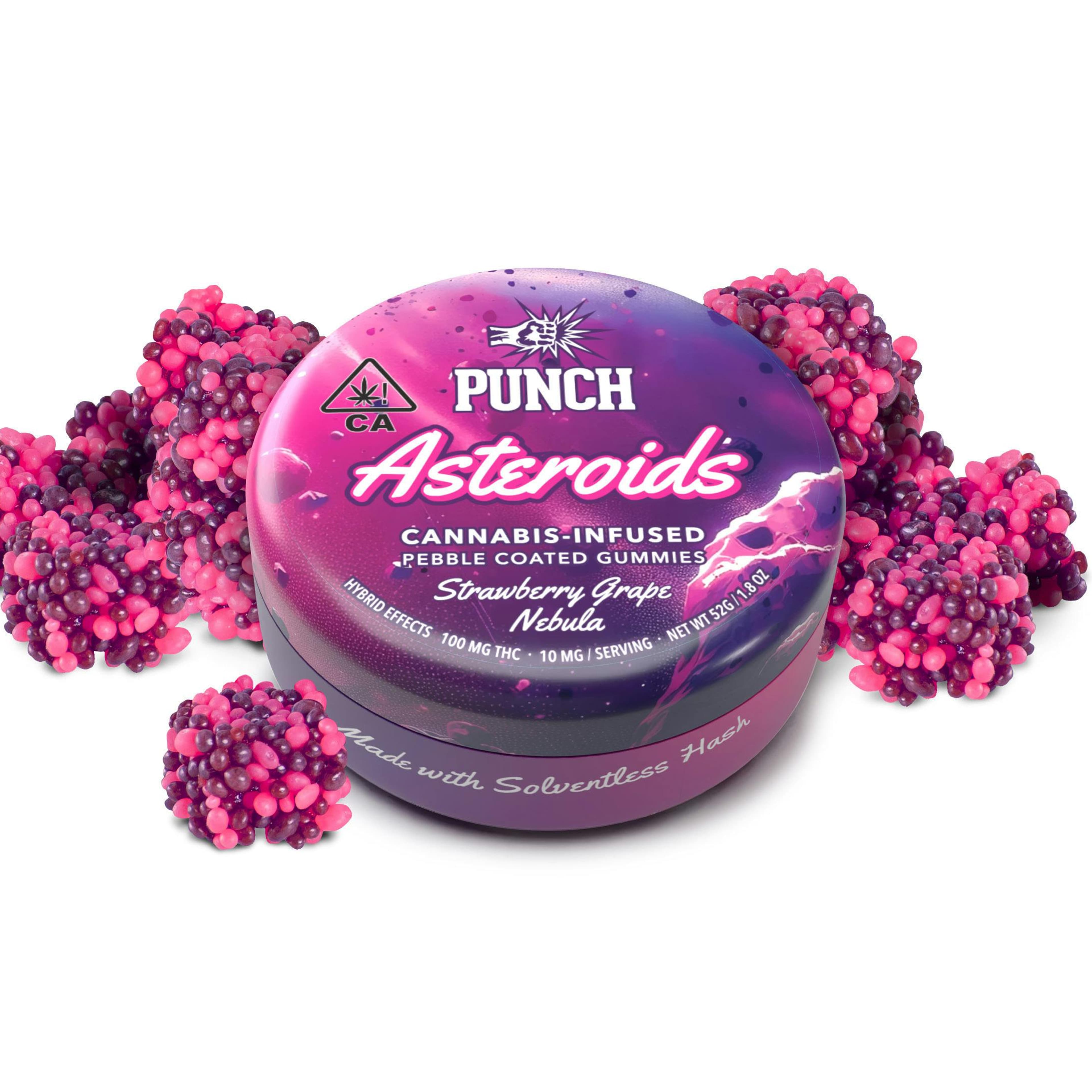 Asteroids Strawberry Grape Nebula 100mg - Punch Edibles & Extracts - null - $18 - Edible