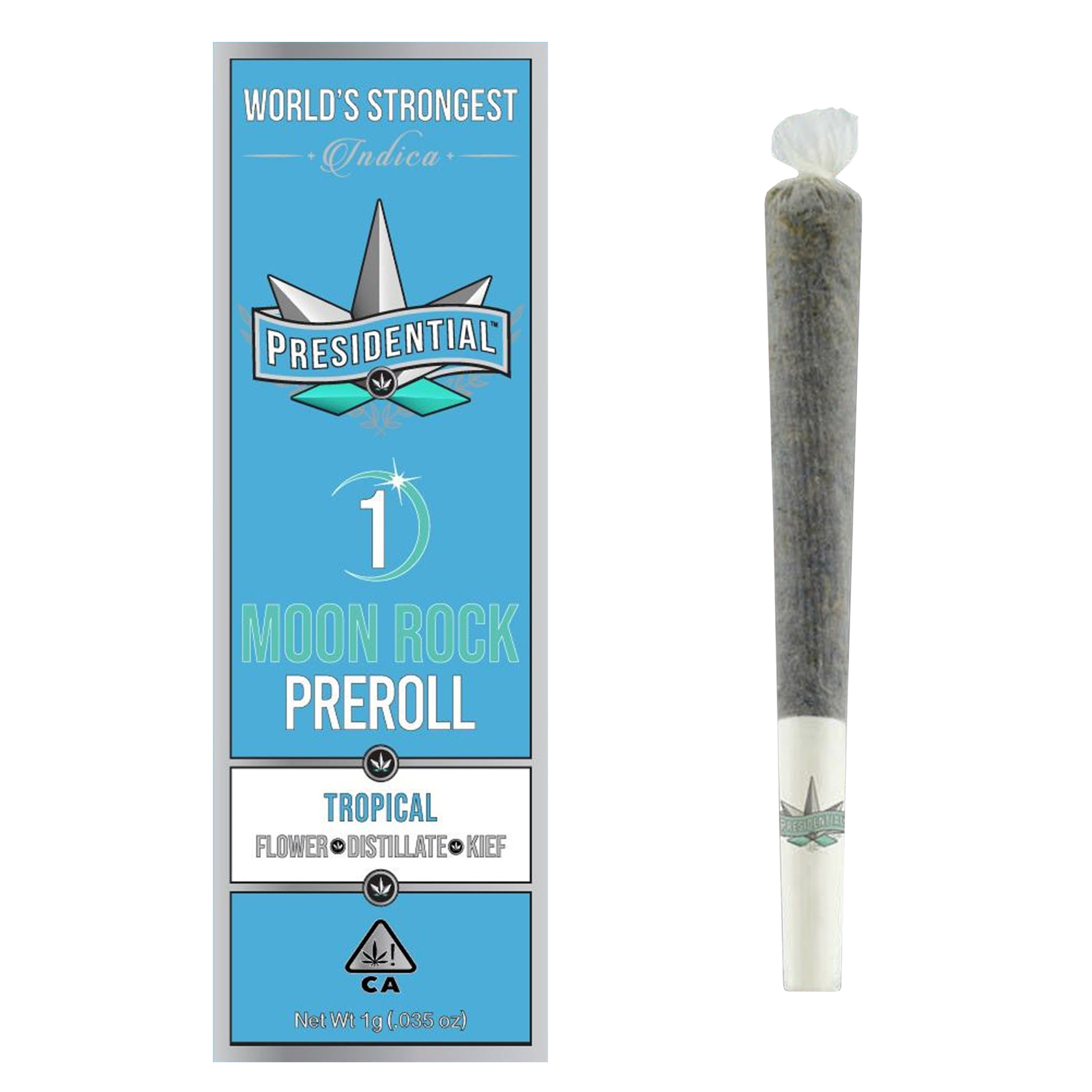 Tropical (I) Moon Rock Preroll 1g - Presidential - Tropical (I) - $11.90 - Pre-Rolls