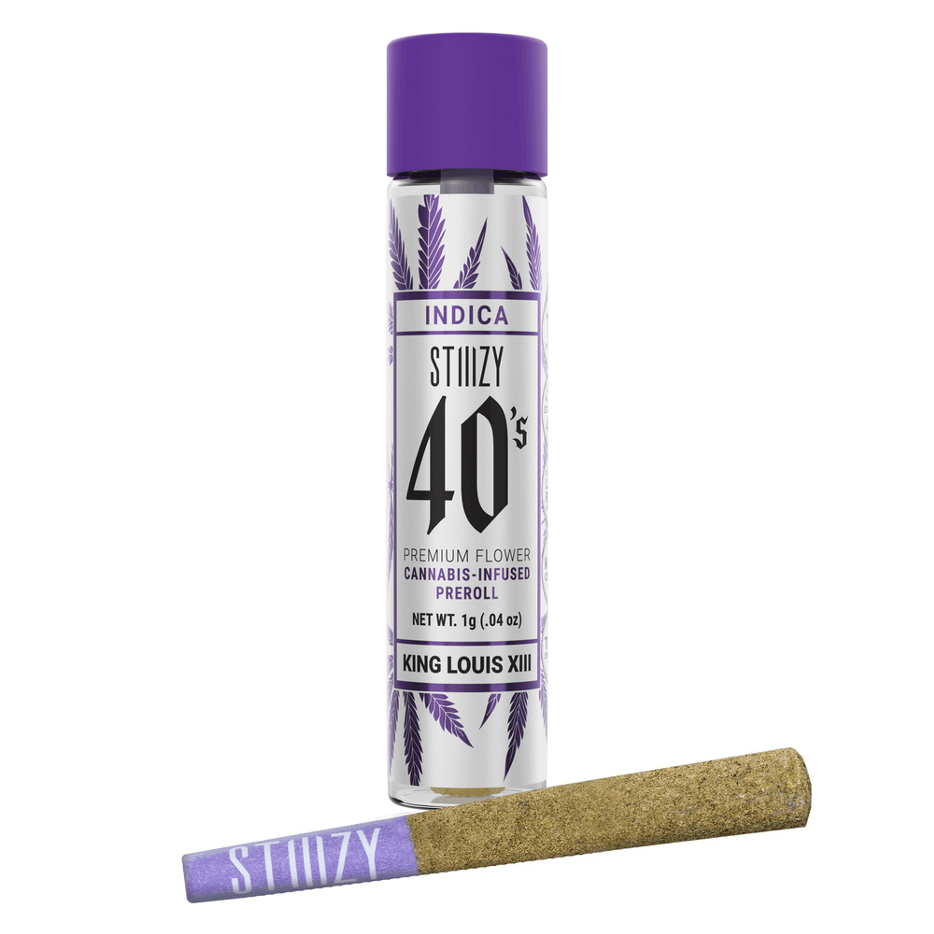 40s: King Louis XII 1G Infused Preroll - Stiiizy - - $10.80 - Preroll