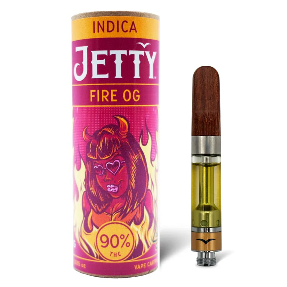 Fire OG (I) - High THC 1g Cart *SPECIAL PRICING* - Jetty - Fire OG (I) - $24 - Cartridges