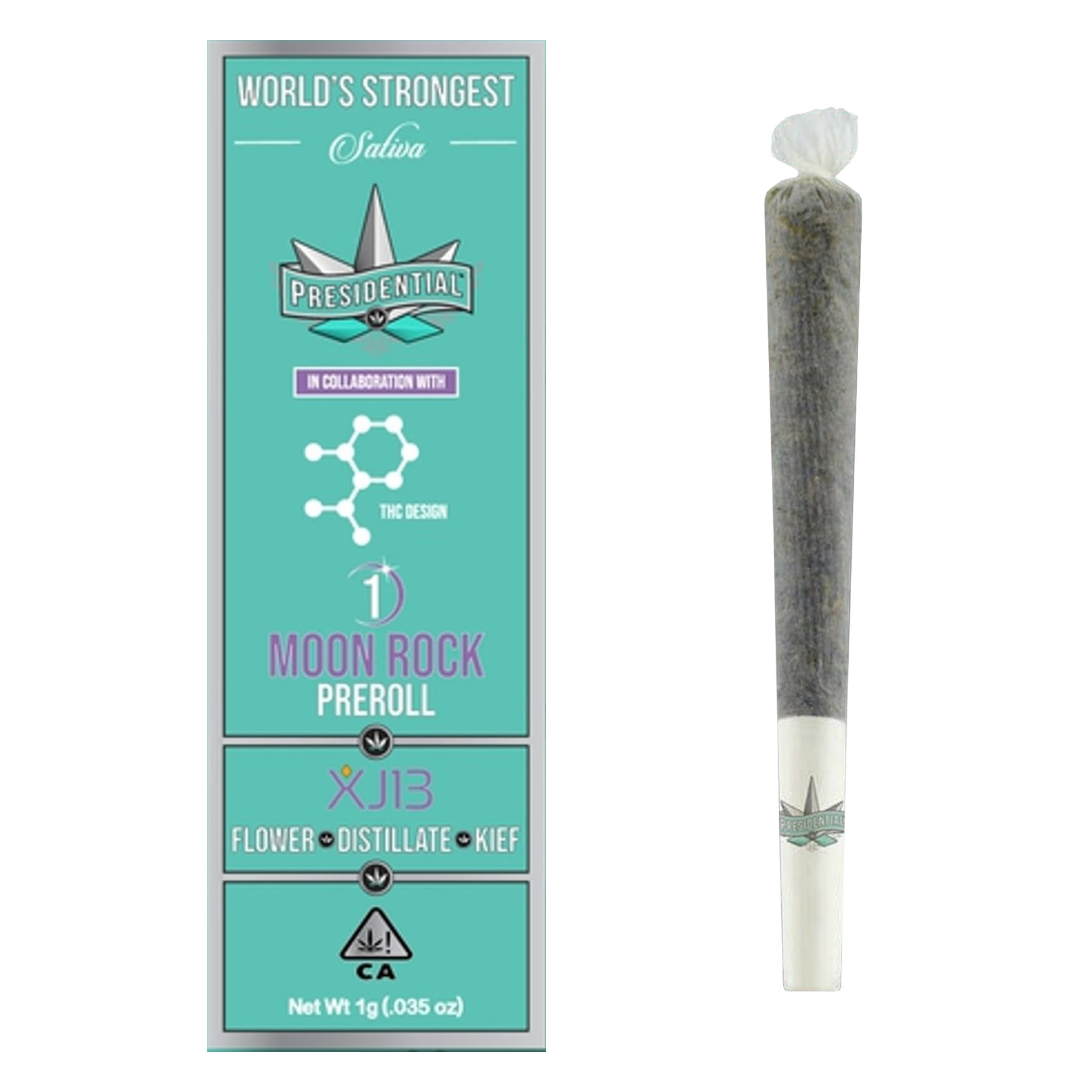 XJ 13 (S) Moon Rock Preroll - 1g - Presidential - XJ 13 (S) - $11.90 - Pre-Rolls