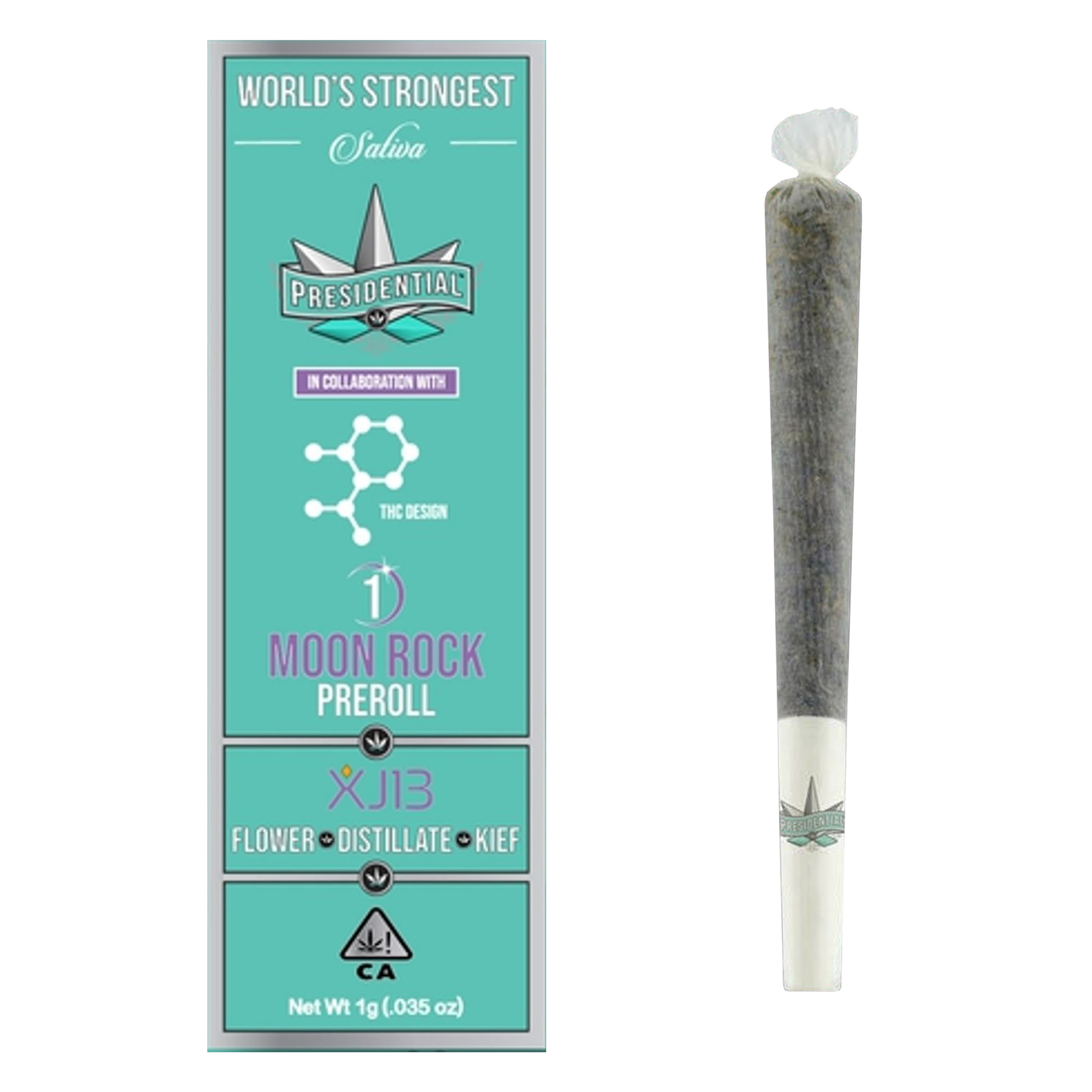 XJ 13 (S) Moon Rock Preroll - 1g - Presidential - XJ 13 (S) - $11.90 - Pre-Rolls