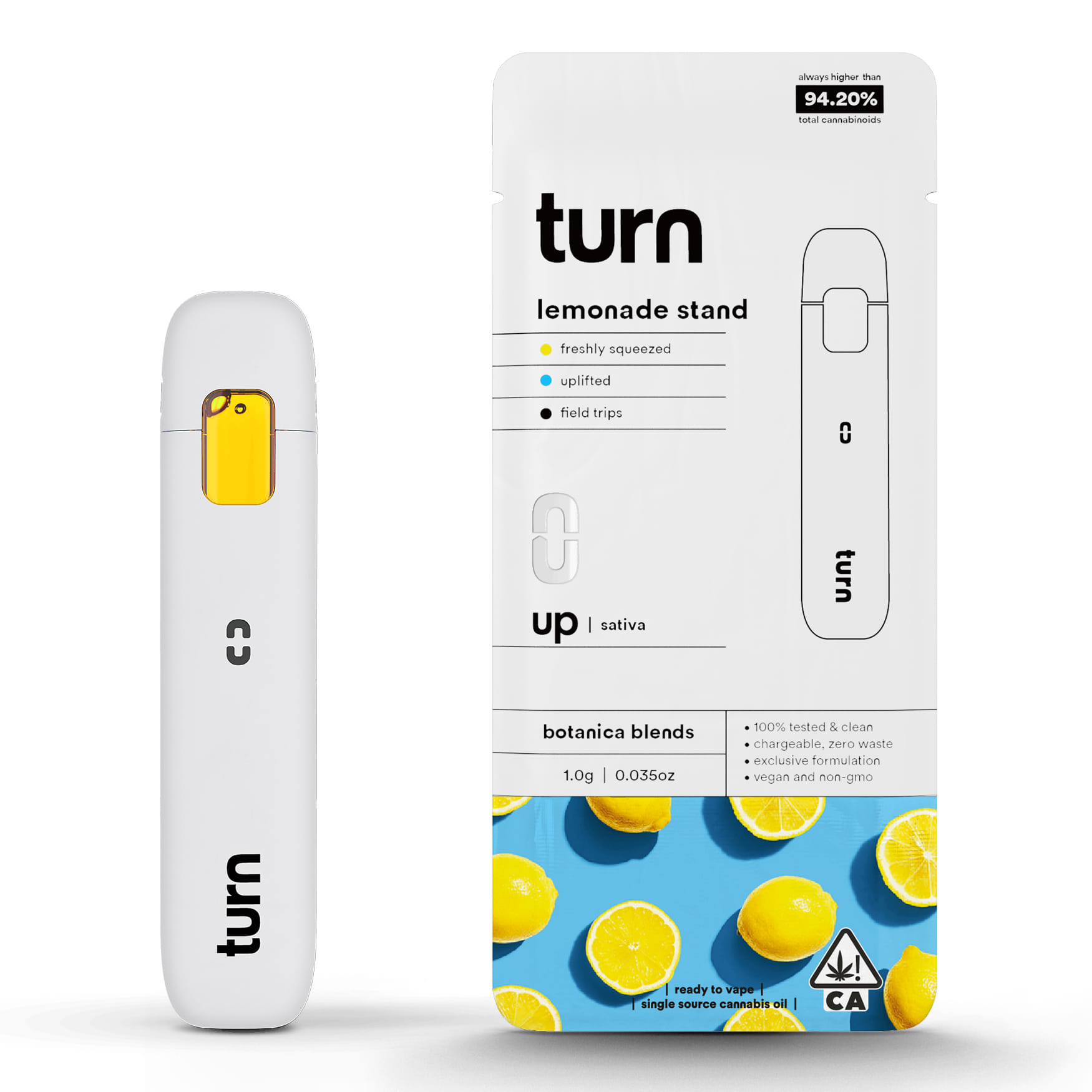 Lemonade Stand (S) AIO - 1g Botanica Blends - Turn - Lemonade Stand (S) - $27.30 - Cartridges