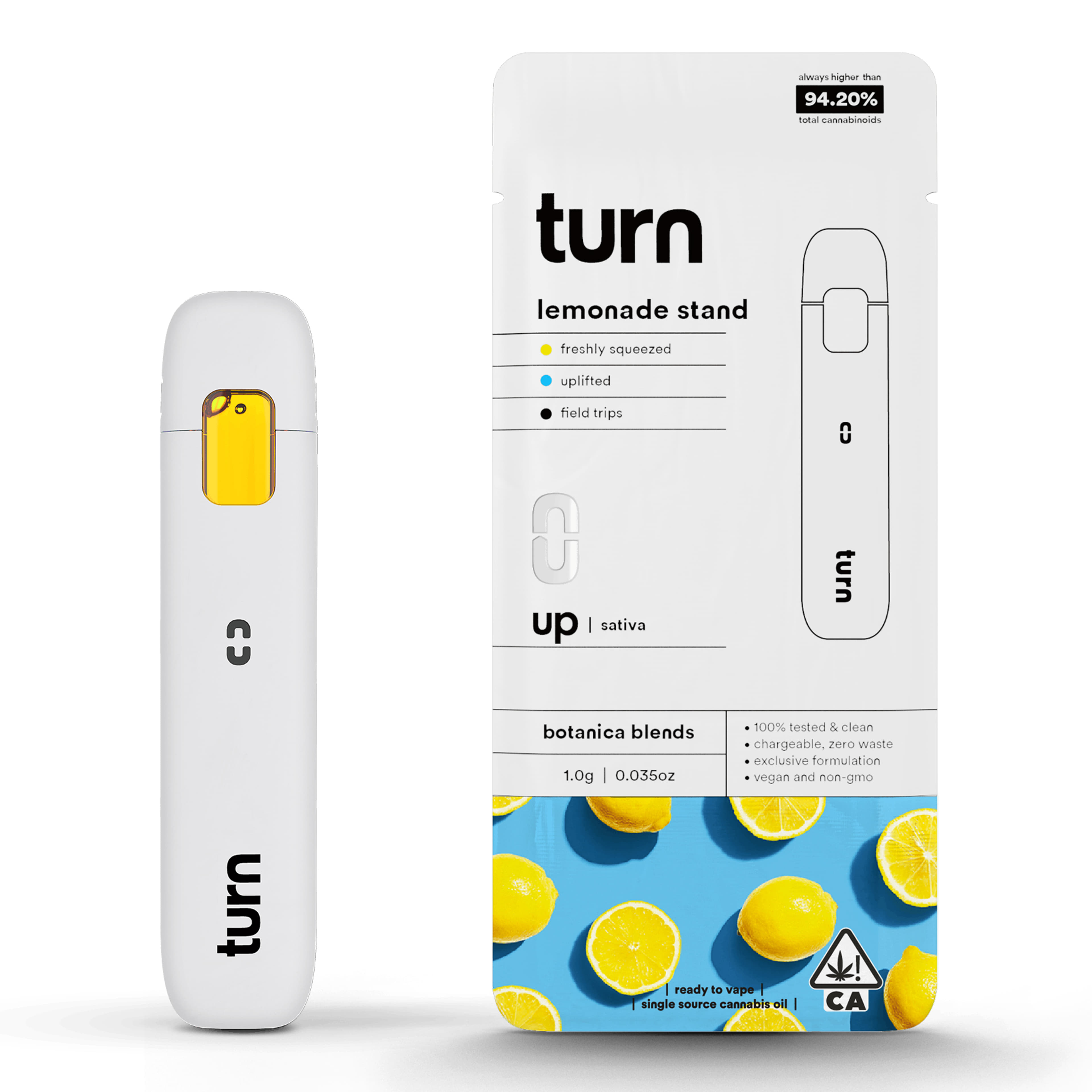 Lemonade Stand (S) AIO - 1g Botanica Blends - Turn - Lemonade Stand (S) - $27.30 - Cartridges