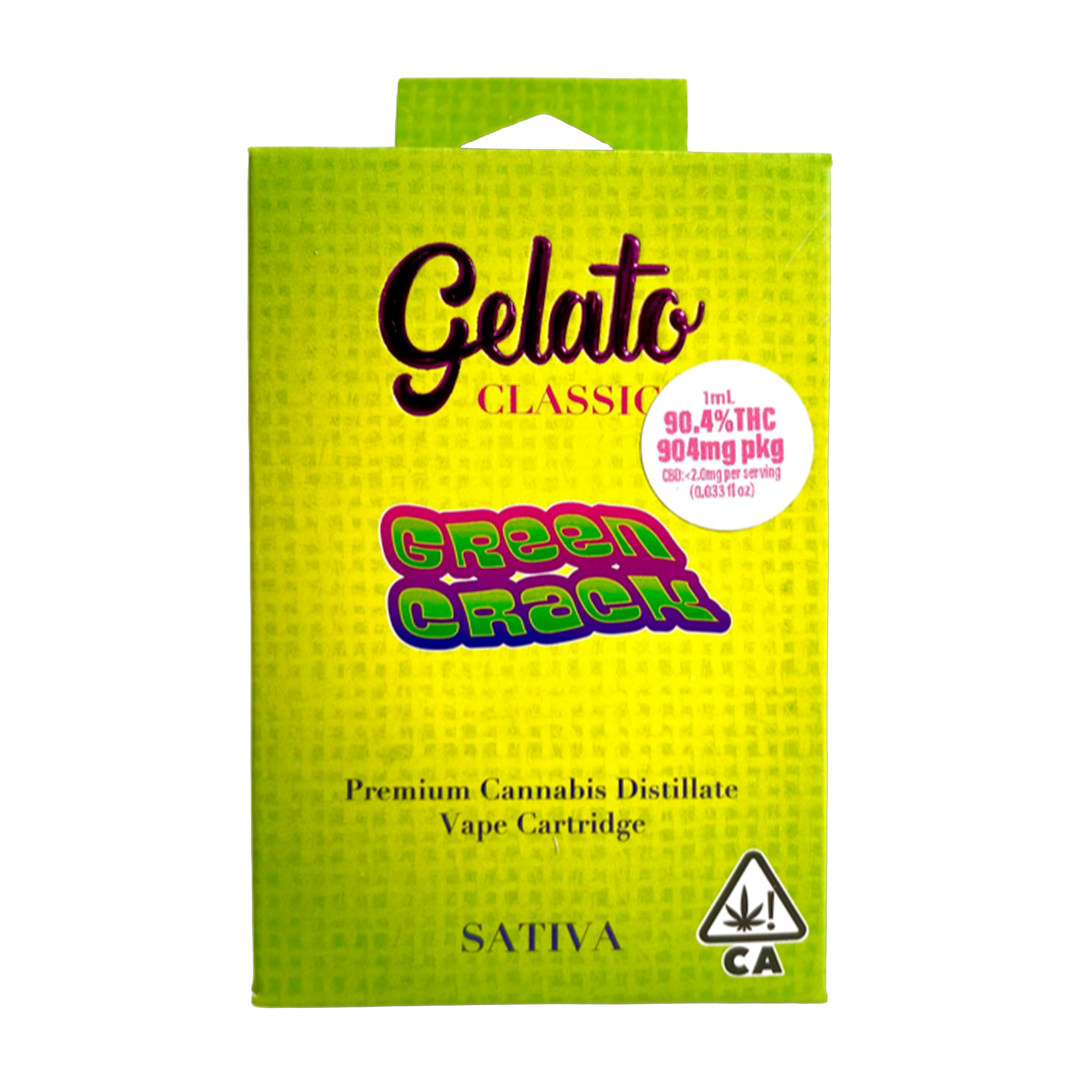 Green Crack Classic Cart (S) - 1g *B2G1 EVERYDAY* - Gelato Canna Co. - Green Crack - (S) - $22.51 - Cartridges