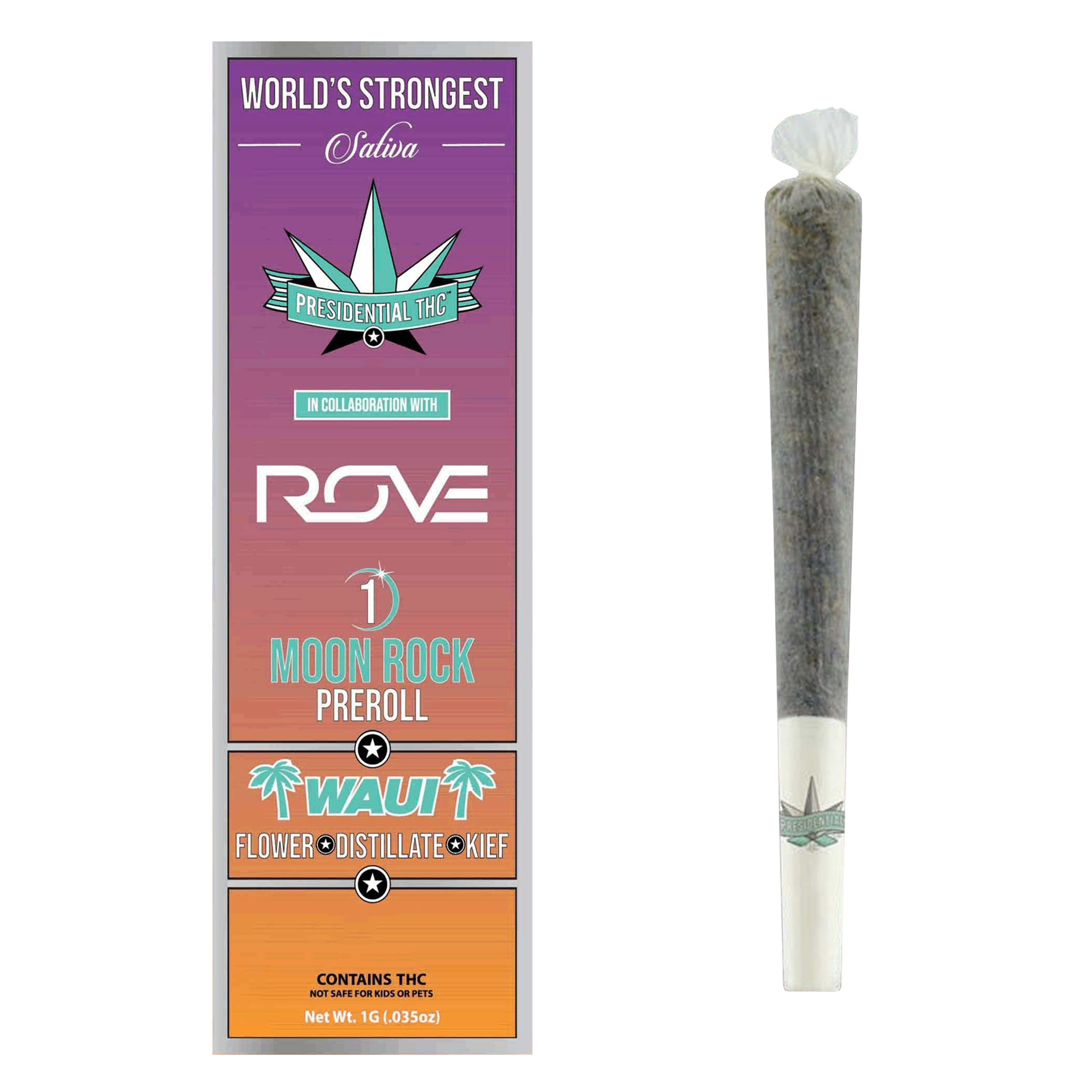 Waui (S) Moon Rock Preroll 1g - Presidential - Waui (I) - $11.90 - Pre-Rolls