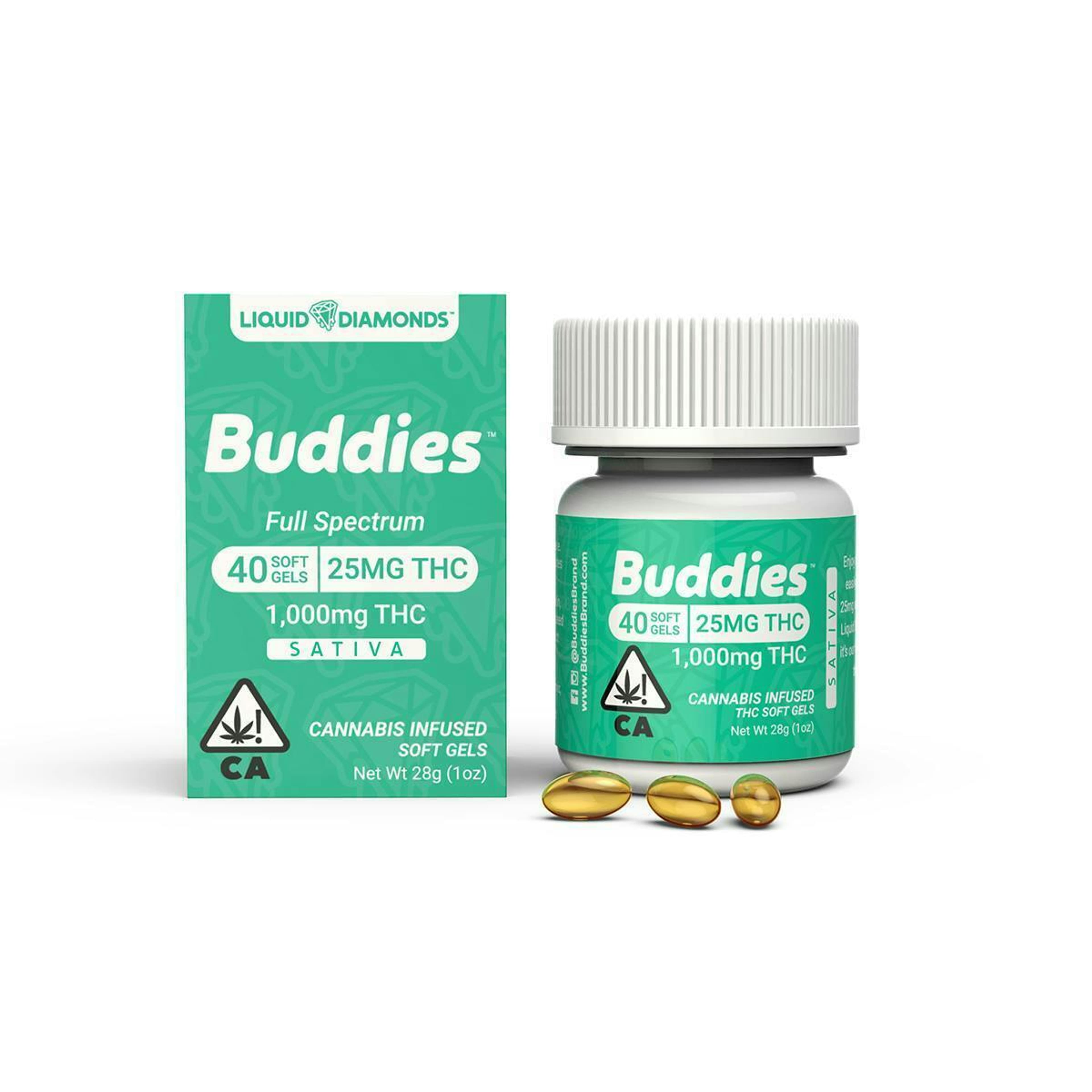 LR 25MG SATIVA THC SOFTGEL CAPSULE - 40PK - Buddies - - $32.56 - Capsules
