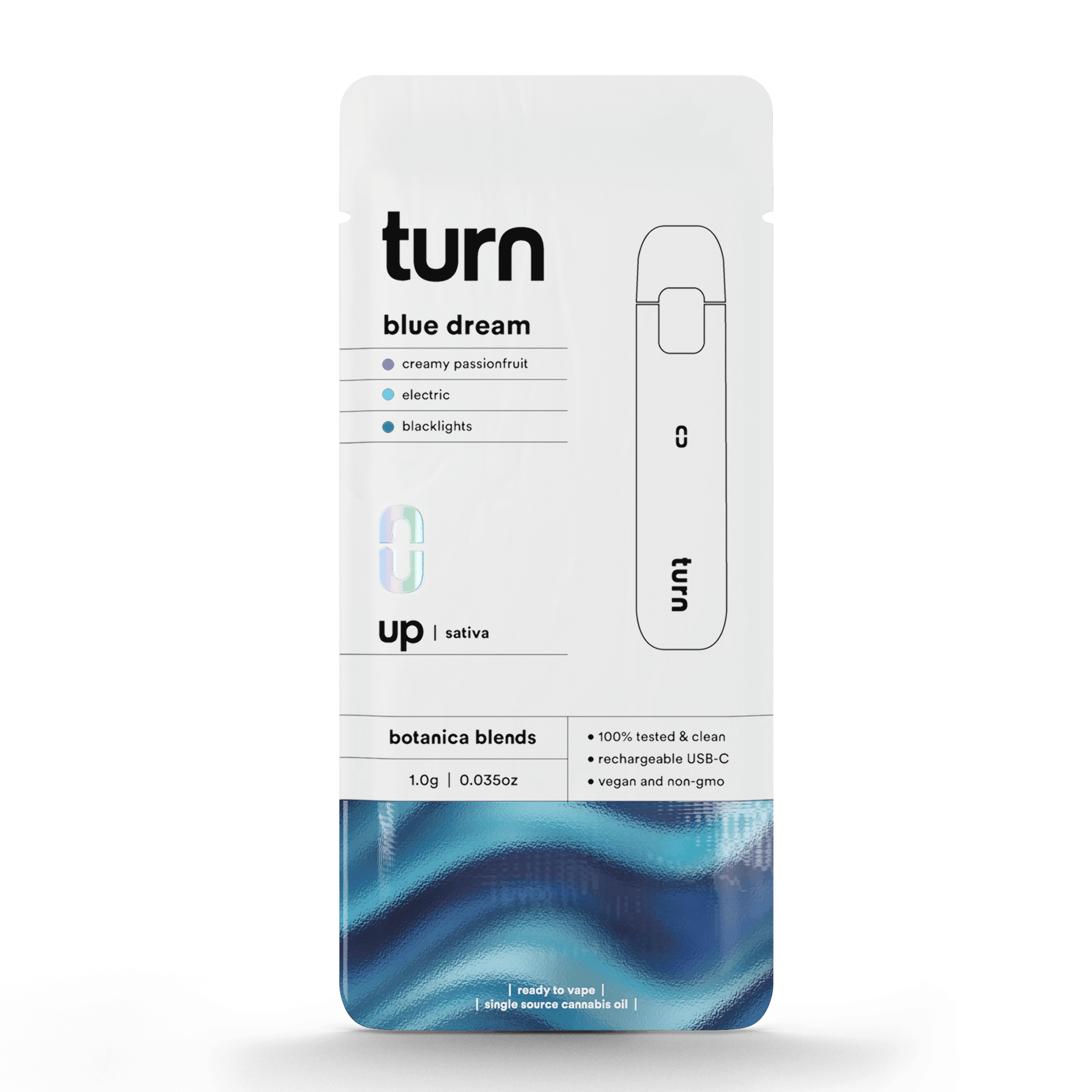 Blue Dream Botanical Blends AIO 1g - turn - - $32.50 - Disposable Vapes