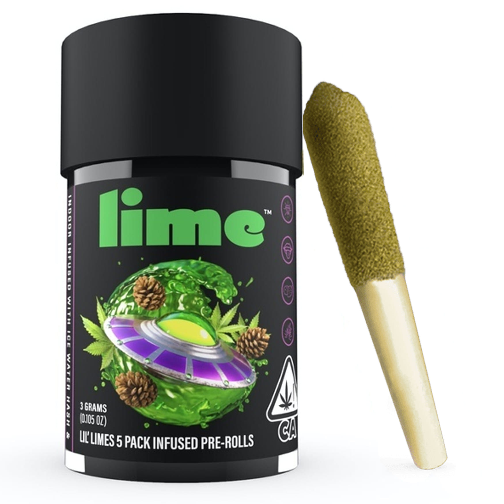 Alien Gas Lil (I) Limes Infused .6g - 5pk - Lime - Alien Gas (I) - $17.60 - Pre-Rolls