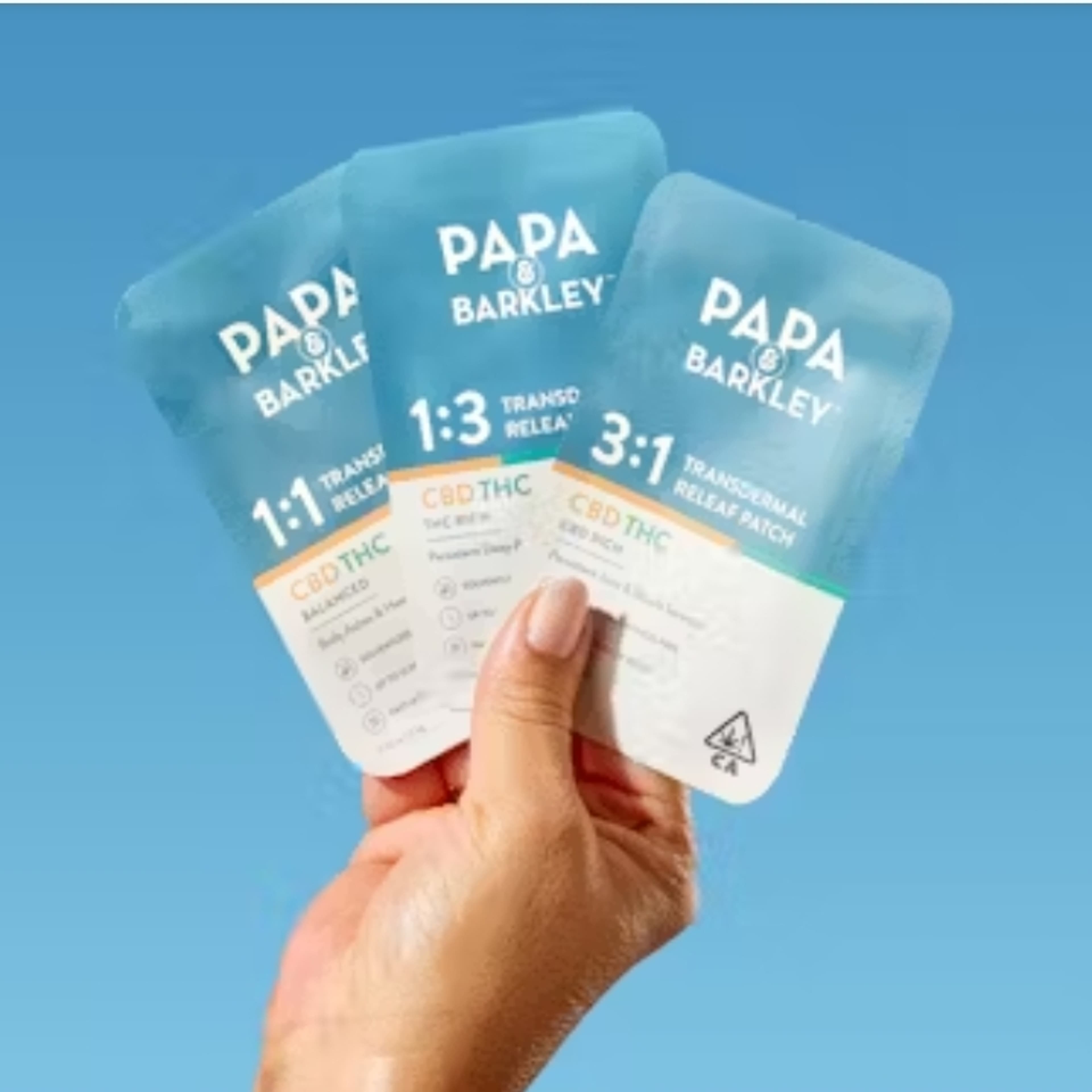 P&B: Transdermal Patch: 1:3 CBD/THC: Releaf - Papa and Barkley - - $12 - Topicals