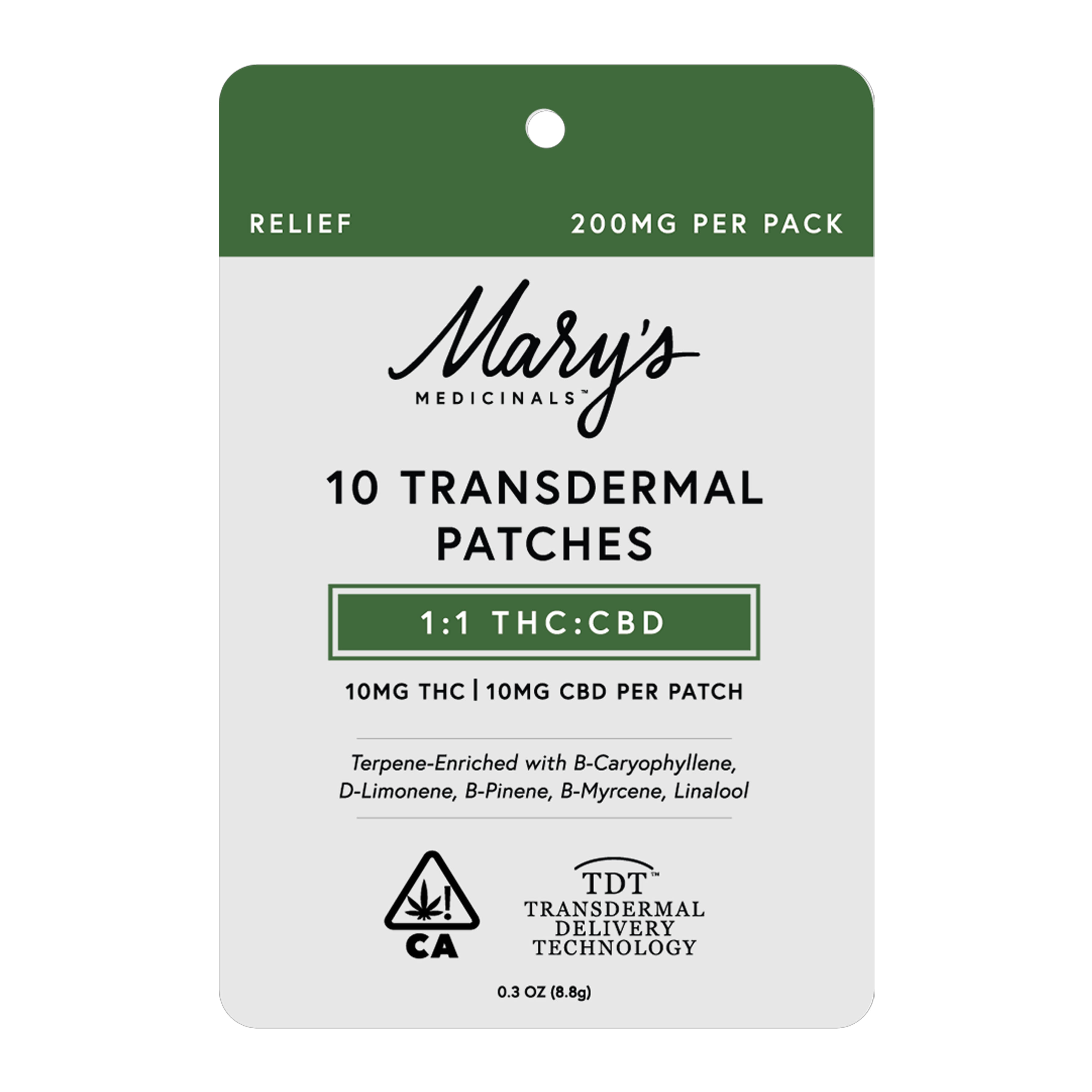 Relief Patches - 10ct - 200mg *SPECIAL PRICING* - Mary's Medicinals - Relief Patches - 10ct - $39.99 - Topicals