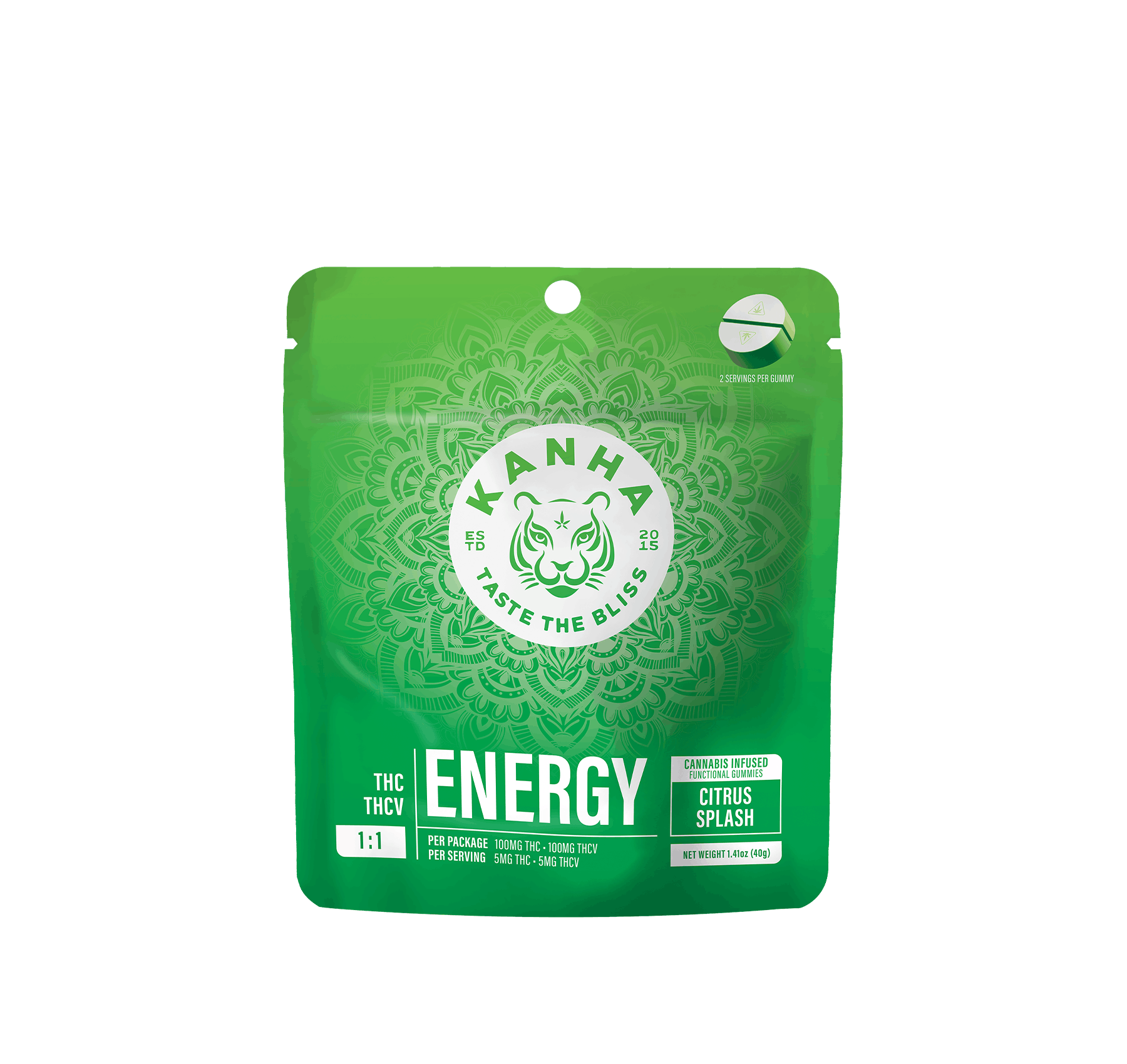 Citrus Splash ENERGY 1:1 - Kanha -  - $21 - Edible