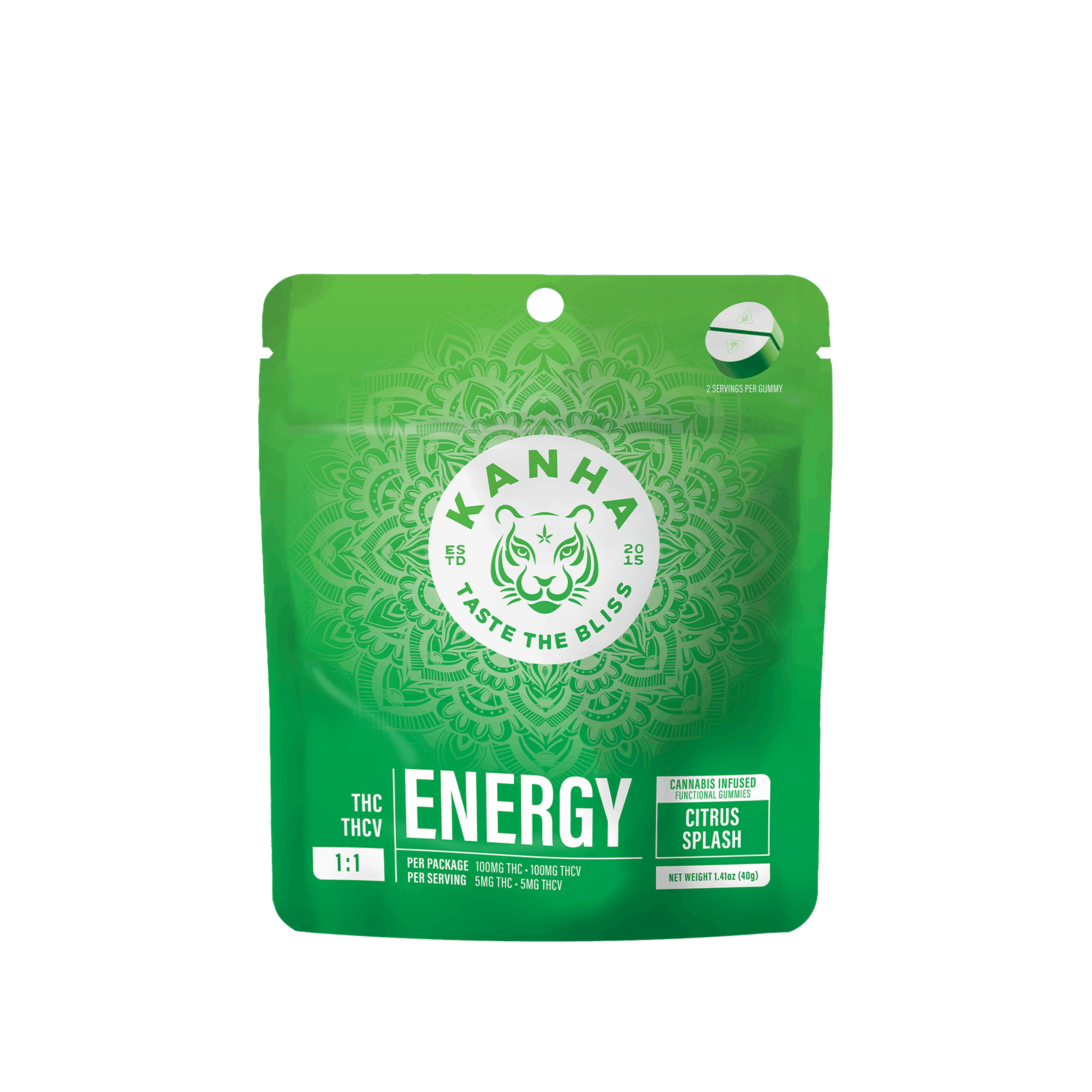 Citrus Splash ENERGY 1:1 - Kanha - - $21 - Edible