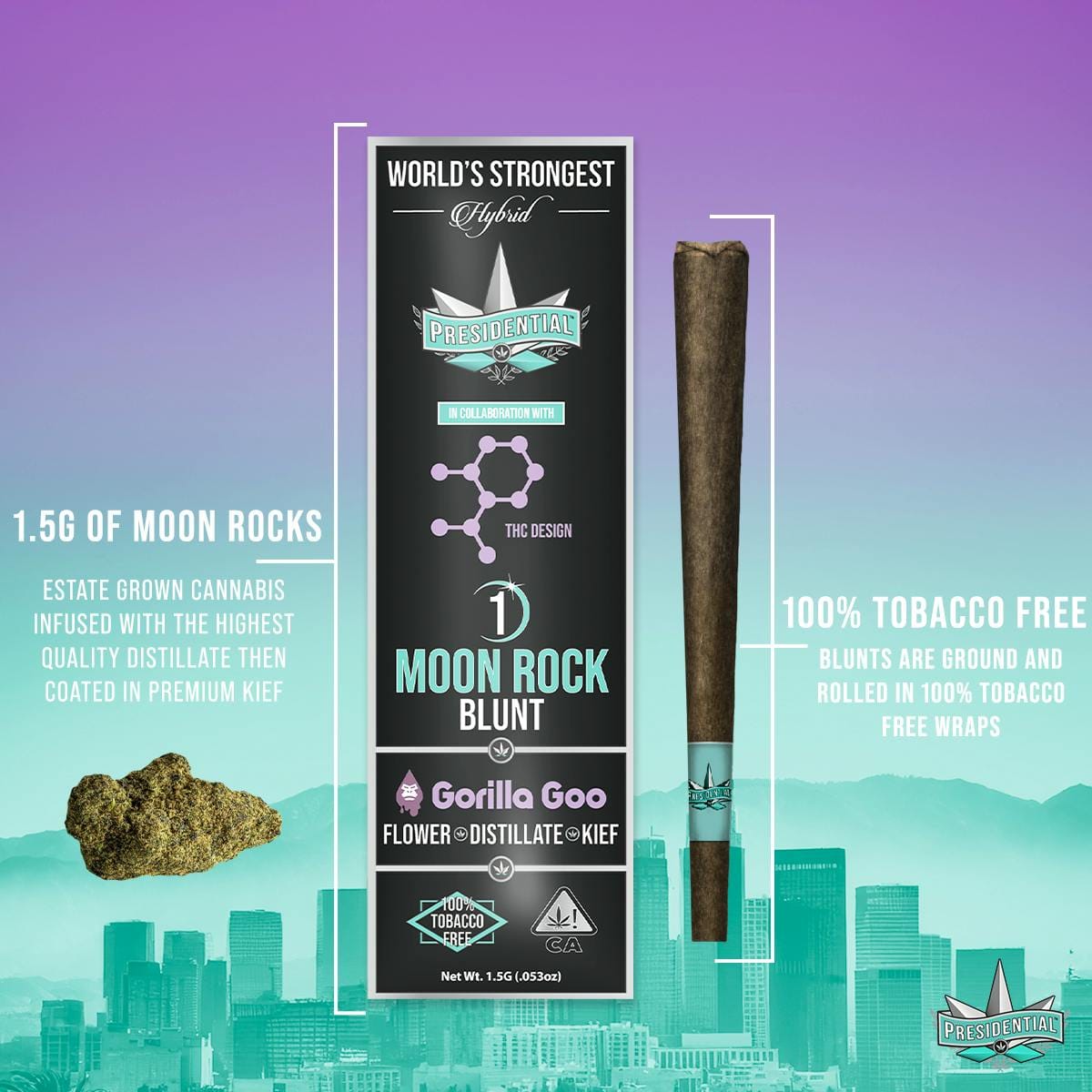Gorilla Goo Blunt 1.5g - Presidential -  - $18 - Pre-Rolls