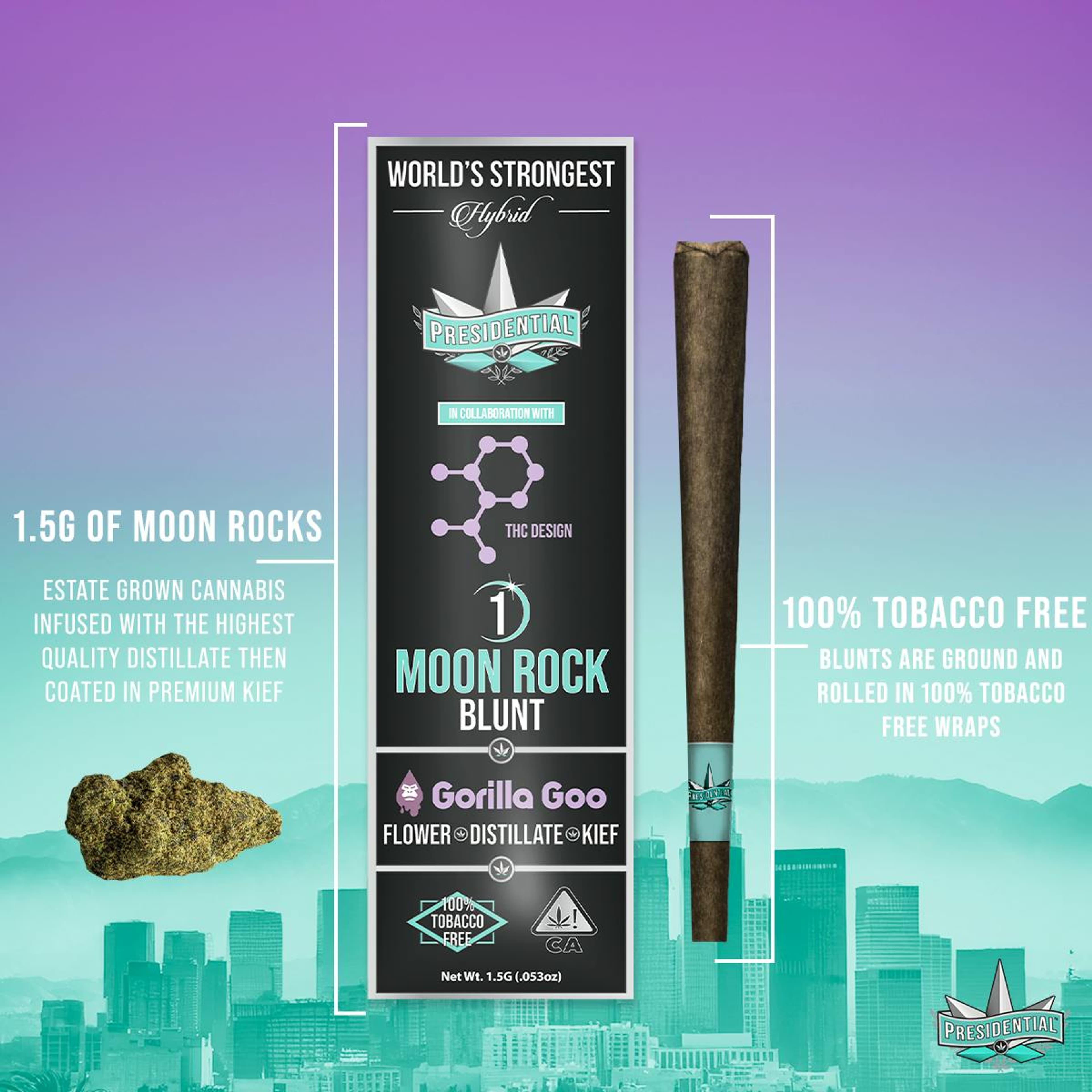 Gorilla Goo Blunt 1.5g - Presidential - - $18 - Pre-Rolls