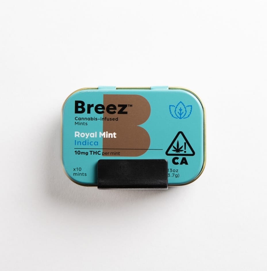 Royal Mint Indica THC Mints (100MG) - Breez -  - $24.99 - Edibles